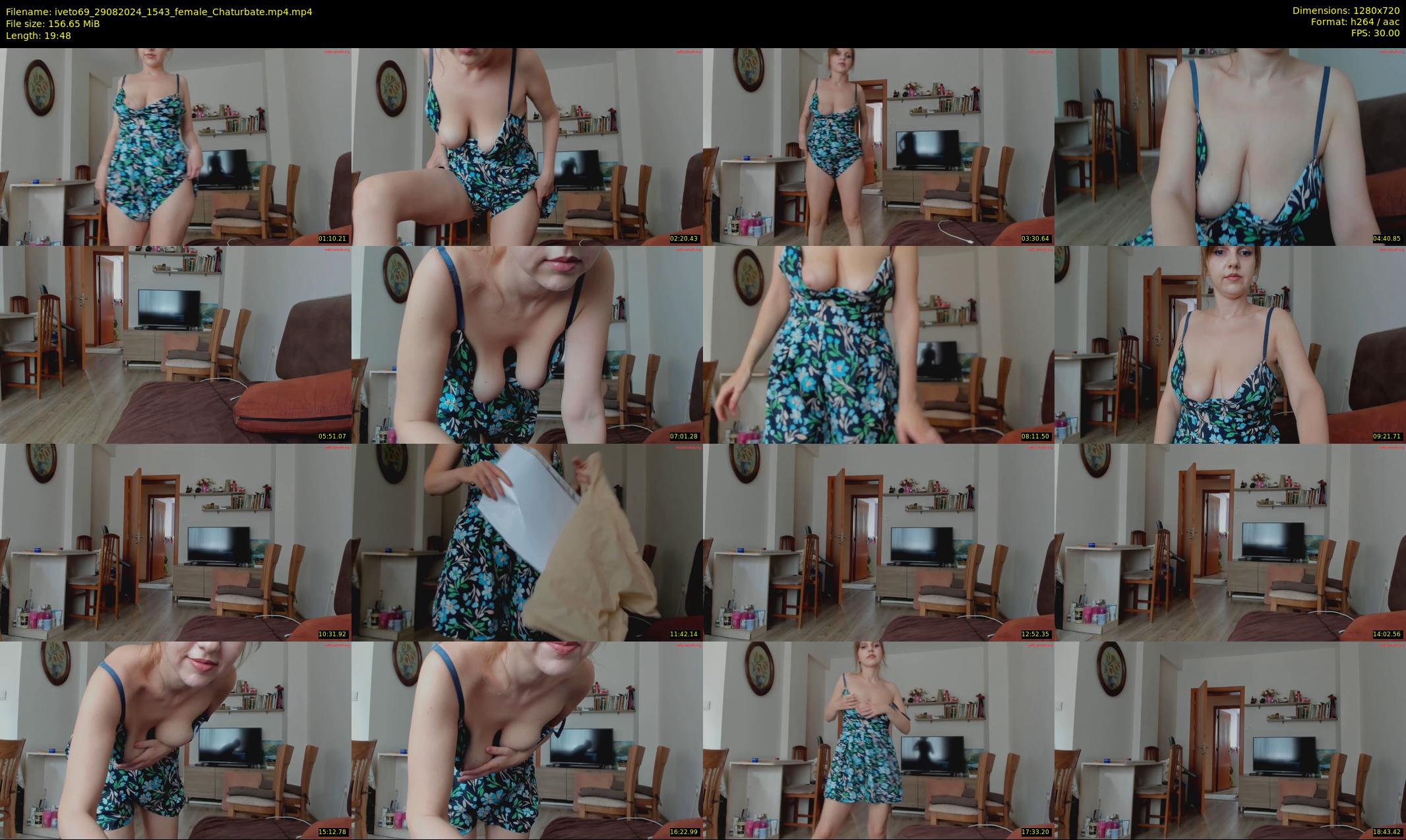iveto69 — 20 minute Chaturbate female cam show recording, 720p, Aug 29, 2024