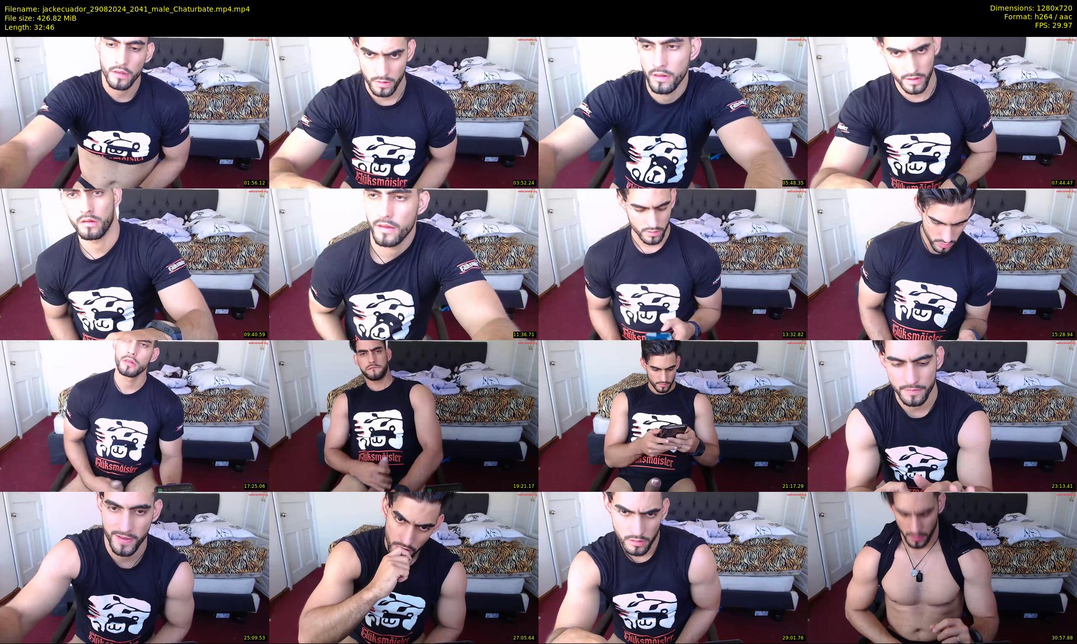jackecuador — 33 minute Chaturbate male cam show recording, 720p, Aug 29, 2024