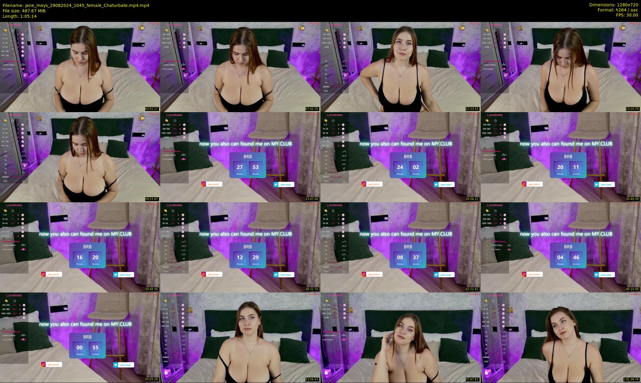 jane_meys — 66 minute Chaturbate female cam show recording, 720p, Aug 29, 2024