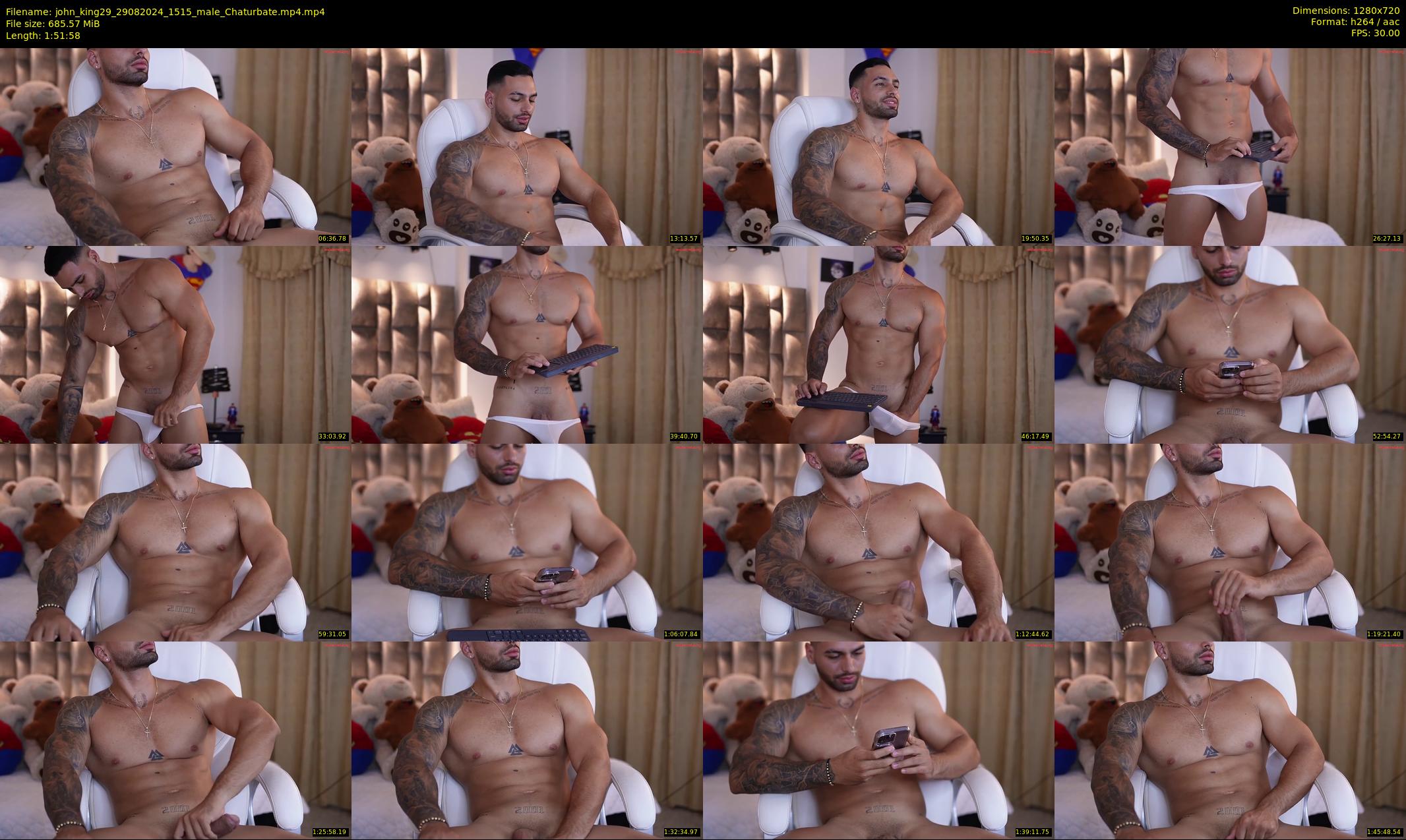 john_king29 — 112 minute Chaturbate male cam show recording, 720p, Aug 29, 2024
