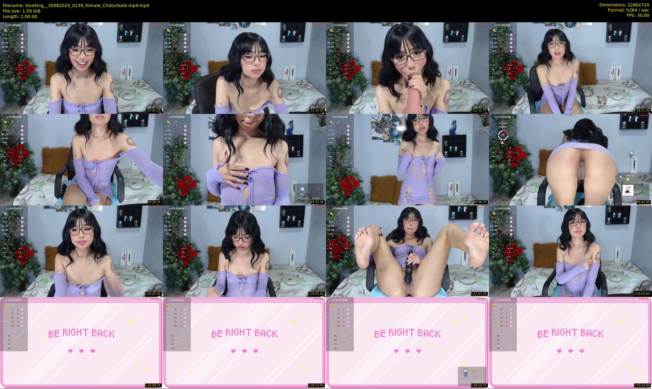 kloeking_ — 120 minute Chaturbate female cam show recording, 720p, Aug 30, 2024
