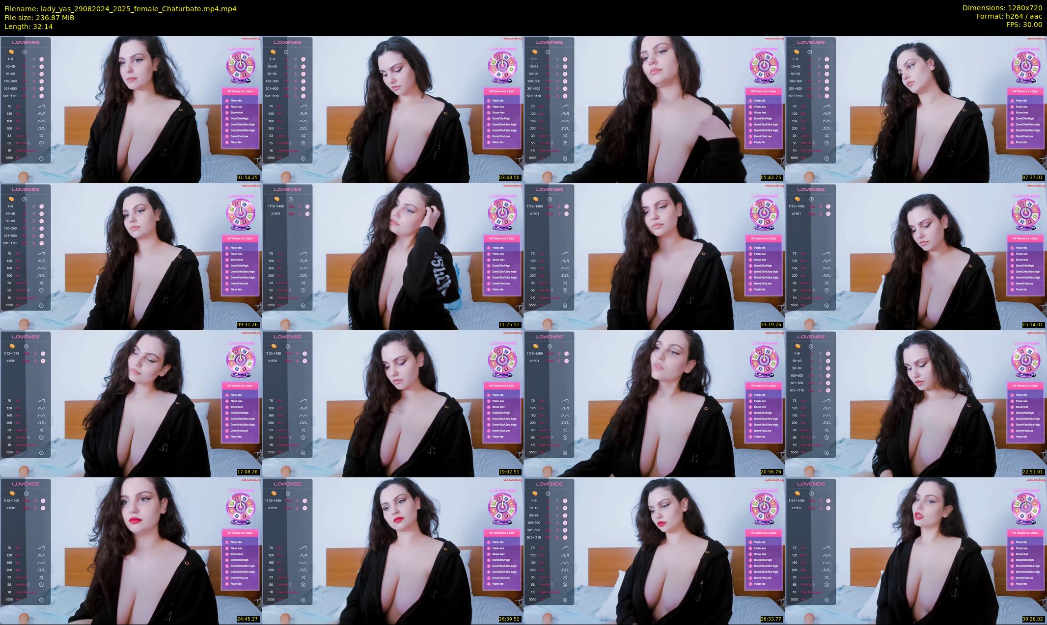 lady_yas — 33 minute Chaturbate female cam show recording, 720p, Aug 29, 2024