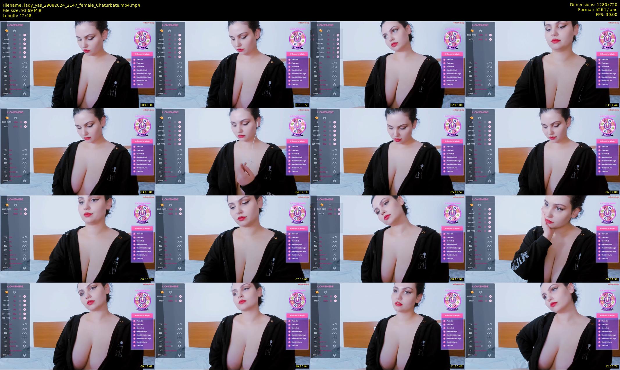 lady_yas — 13 minute Chaturbate female cam show recording, 720p, Aug 29, 2024