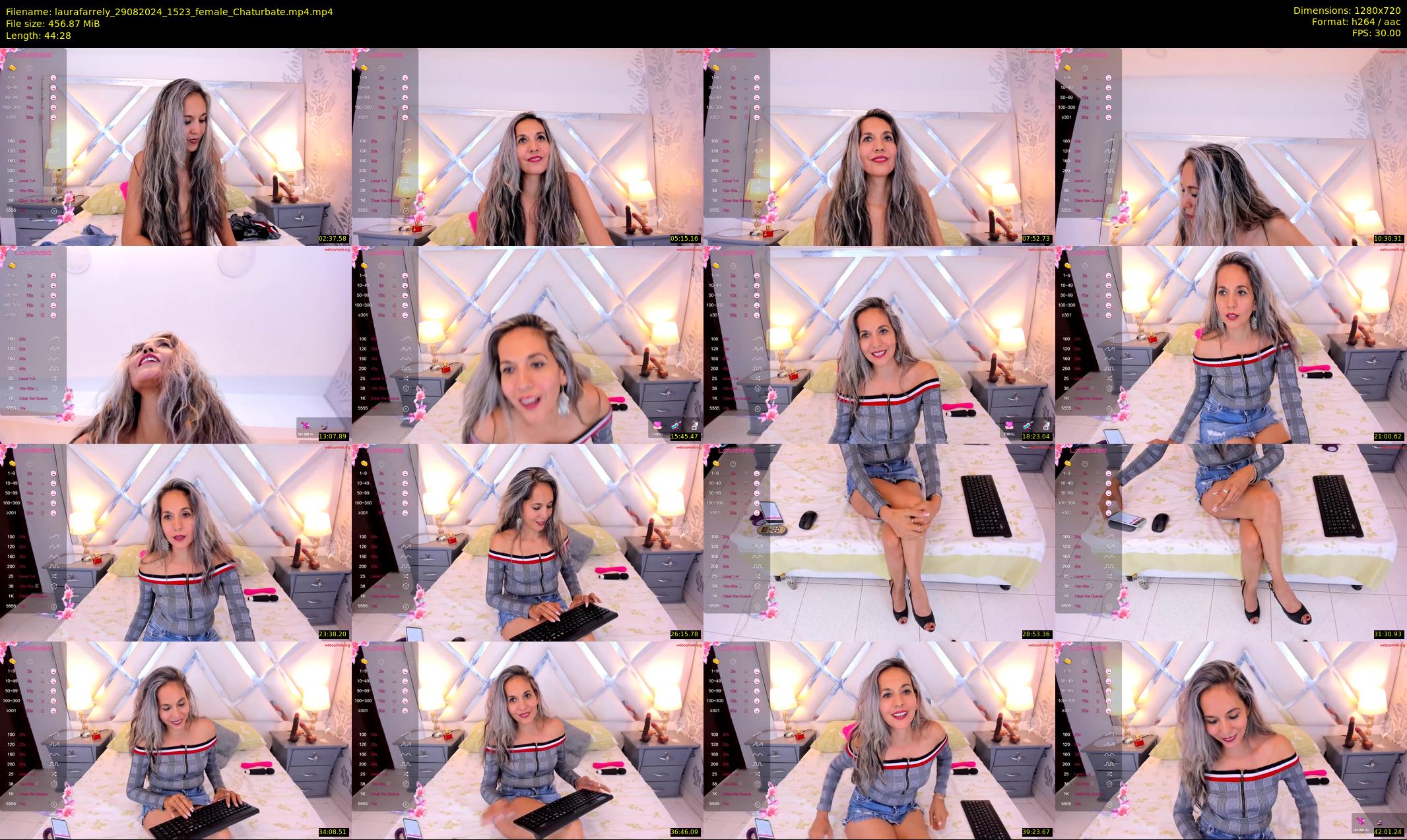 laurafarrely — 45 minute Chaturbate female cam show recording, 720p, Aug 29, 2024