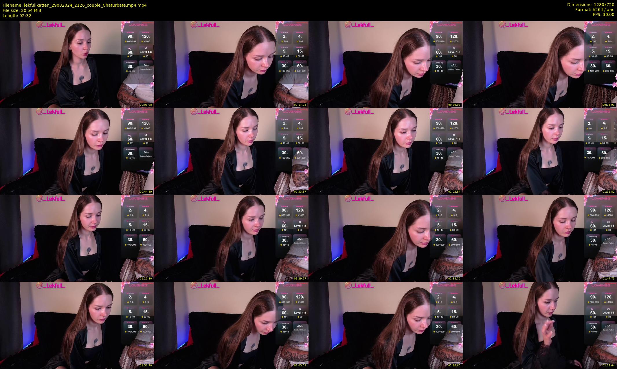lekfullkatten — 3 minute Chaturbate couple cam show recording, 720p, Aug 29, 2024
