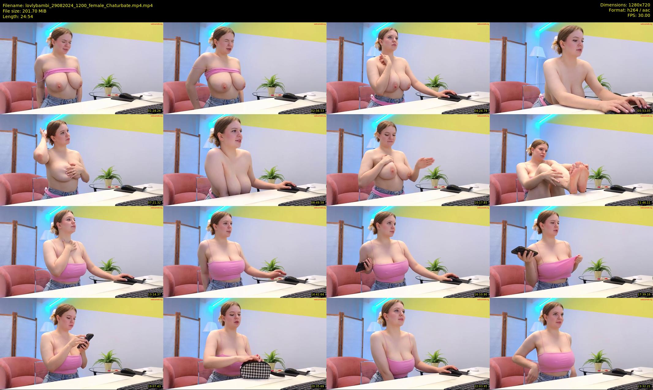 lovlybambi — 25 minute Chaturbate female cam show recording, 720p, Aug 29, 2024