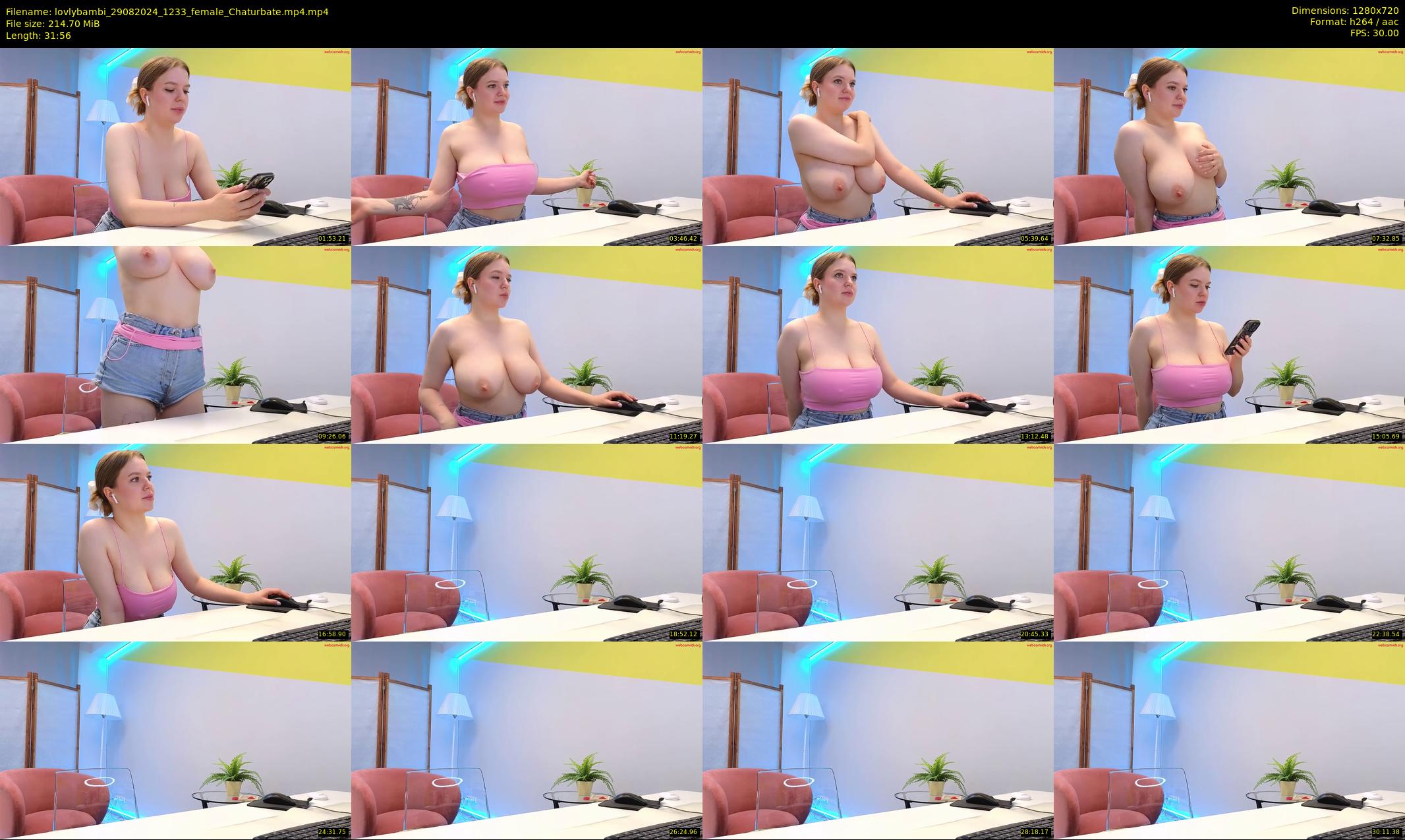 lovlybambi — 32 minute Chaturbate female cam show recording, 720p, Aug 29, 2024