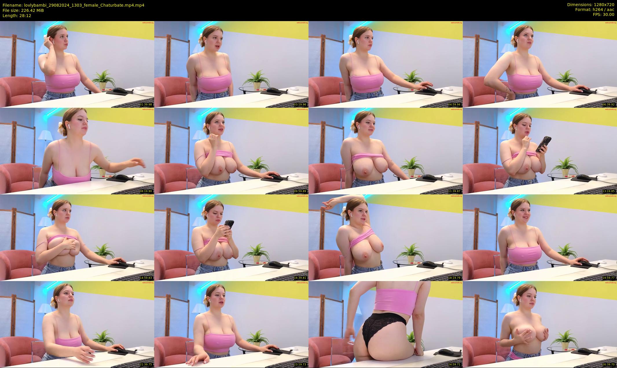 lovlybambi — 29 minute Chaturbate female cam show recording, 720p, Aug 29, 2024