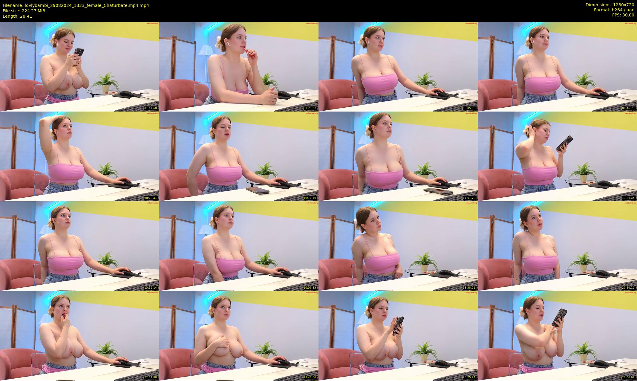 lovlybambi — 29 minute Chaturbate female cam show recording, 720p, Aug 29, 2024