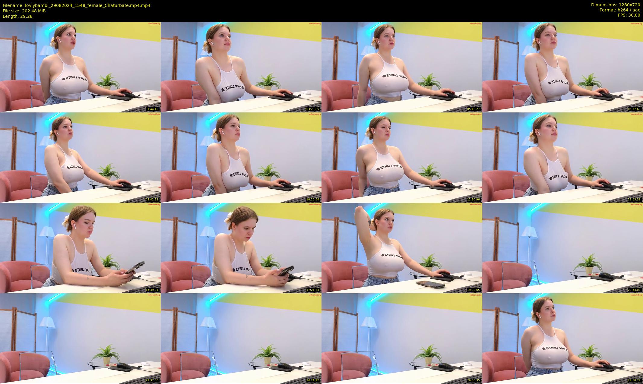 lovlybambi — 30 minute Chaturbate female cam show recording, 720p, Aug 29, 2024