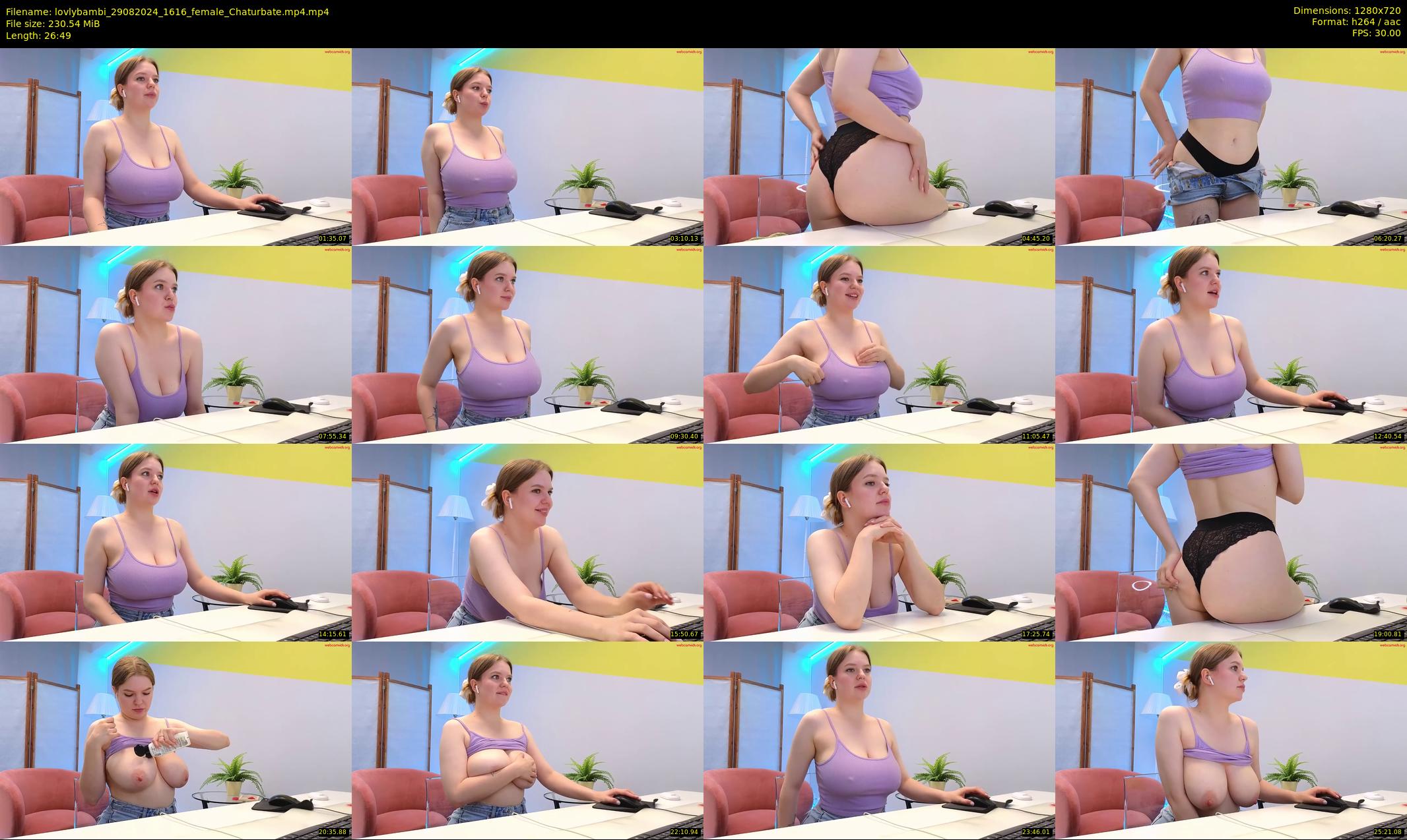 lovlybambi — 27 minute Chaturbate female cam show recording, 720p, Aug 29, 2024