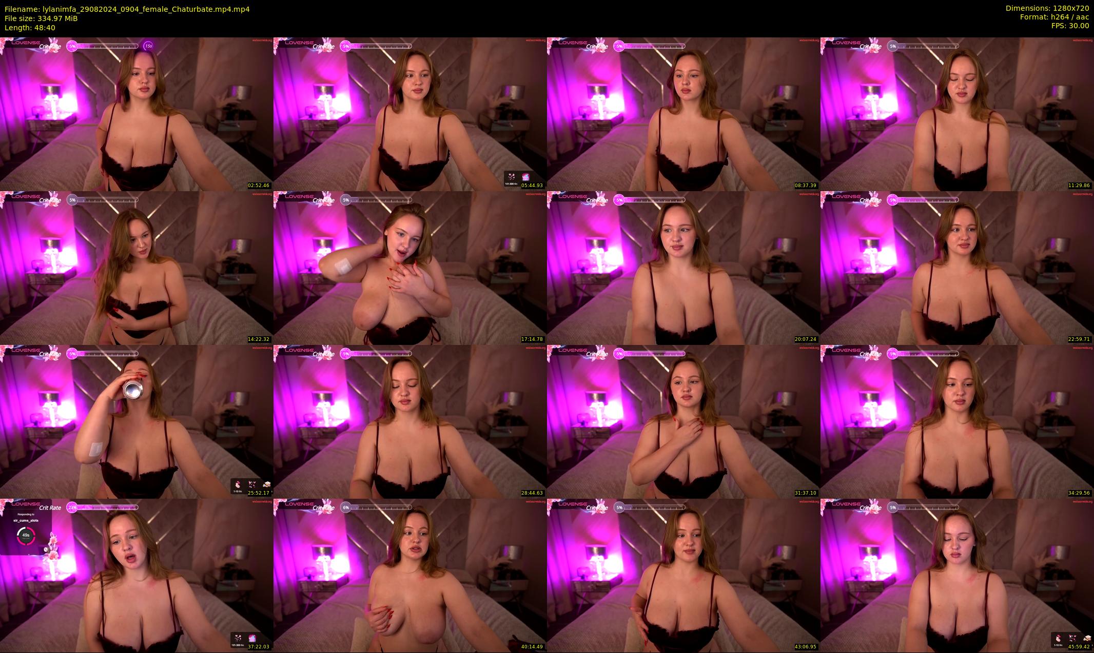 lylanimfa — 49 minute Chaturbate female cam show recording, 720p, Aug 29, 2024