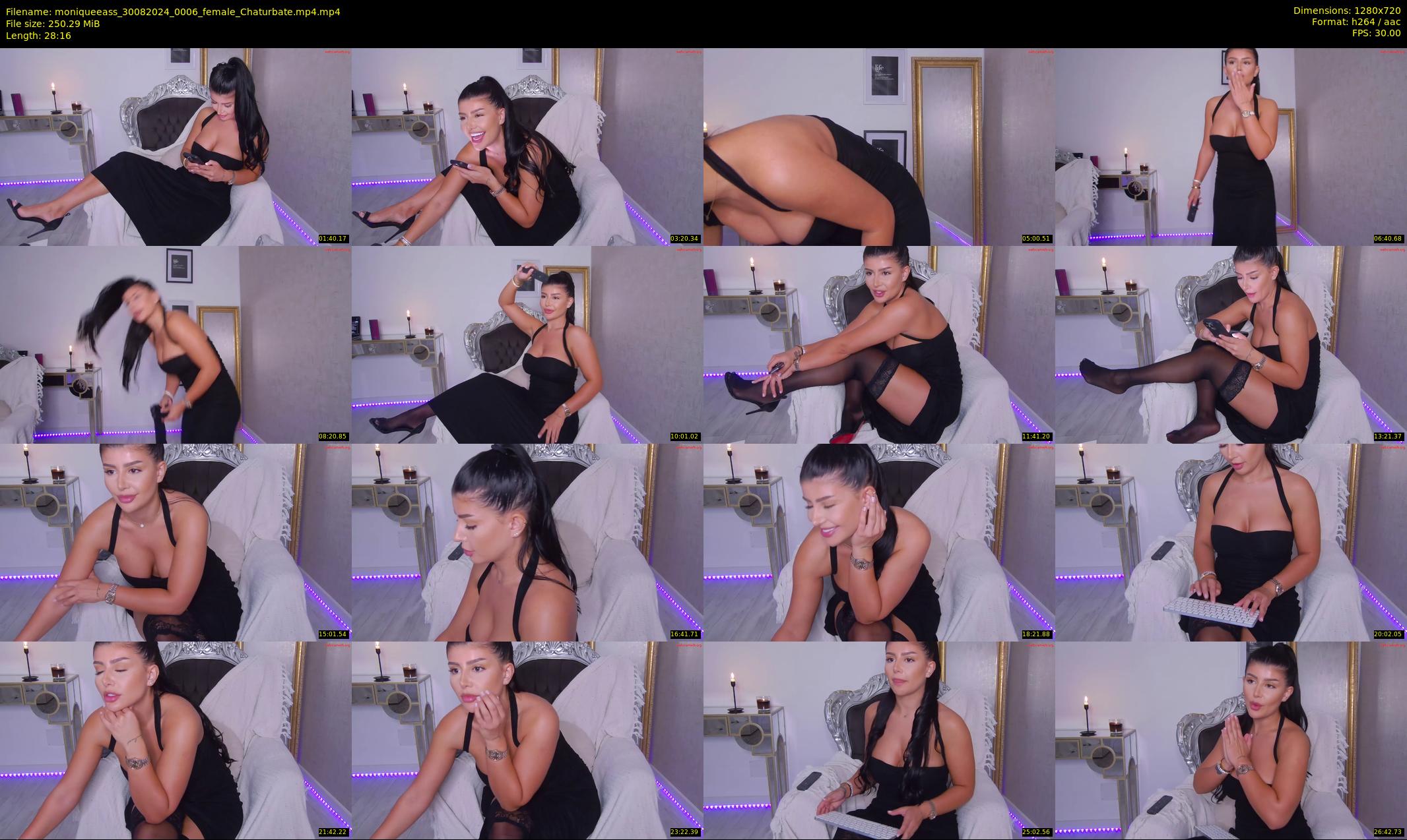 moniqueeass — 29 minute Chaturbate female cam show recording, 720p, Aug 30, 2024