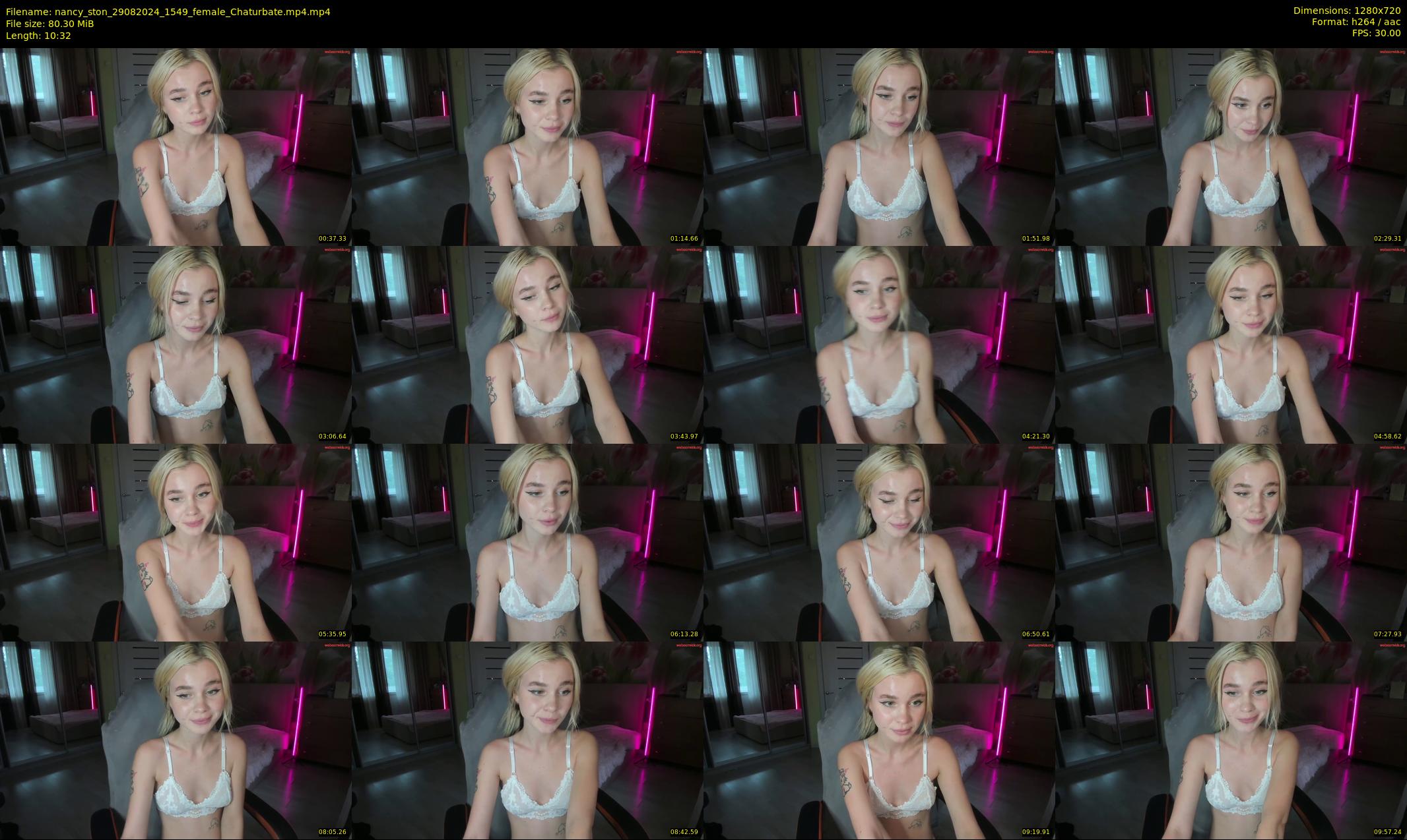 nancy_ston — 11 minute Chaturbate female cam show recording, 720p, Aug 29, 2024