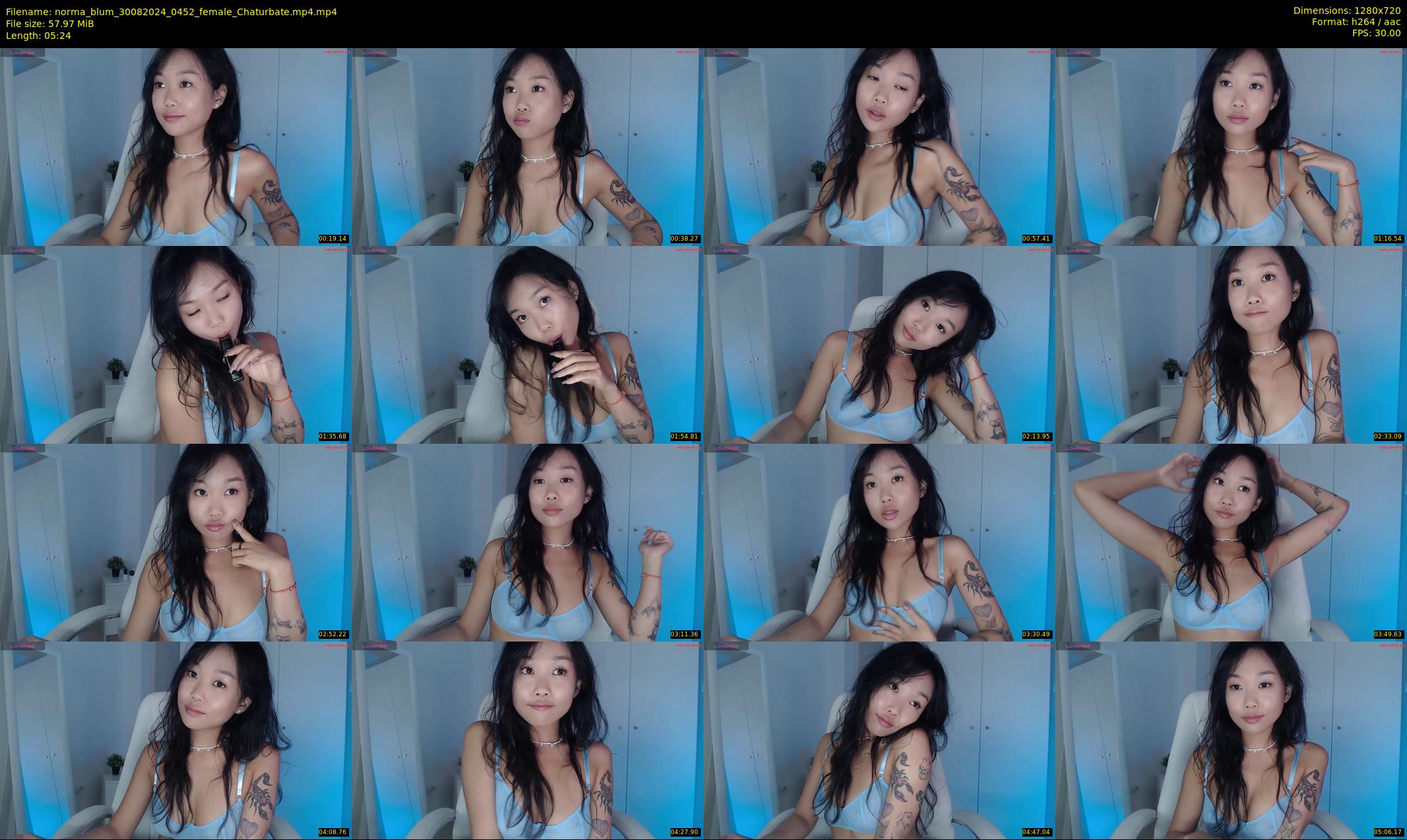 norma_blum — 6 minute Chaturbate female cam show recording, 720p, Aug 30, 2024