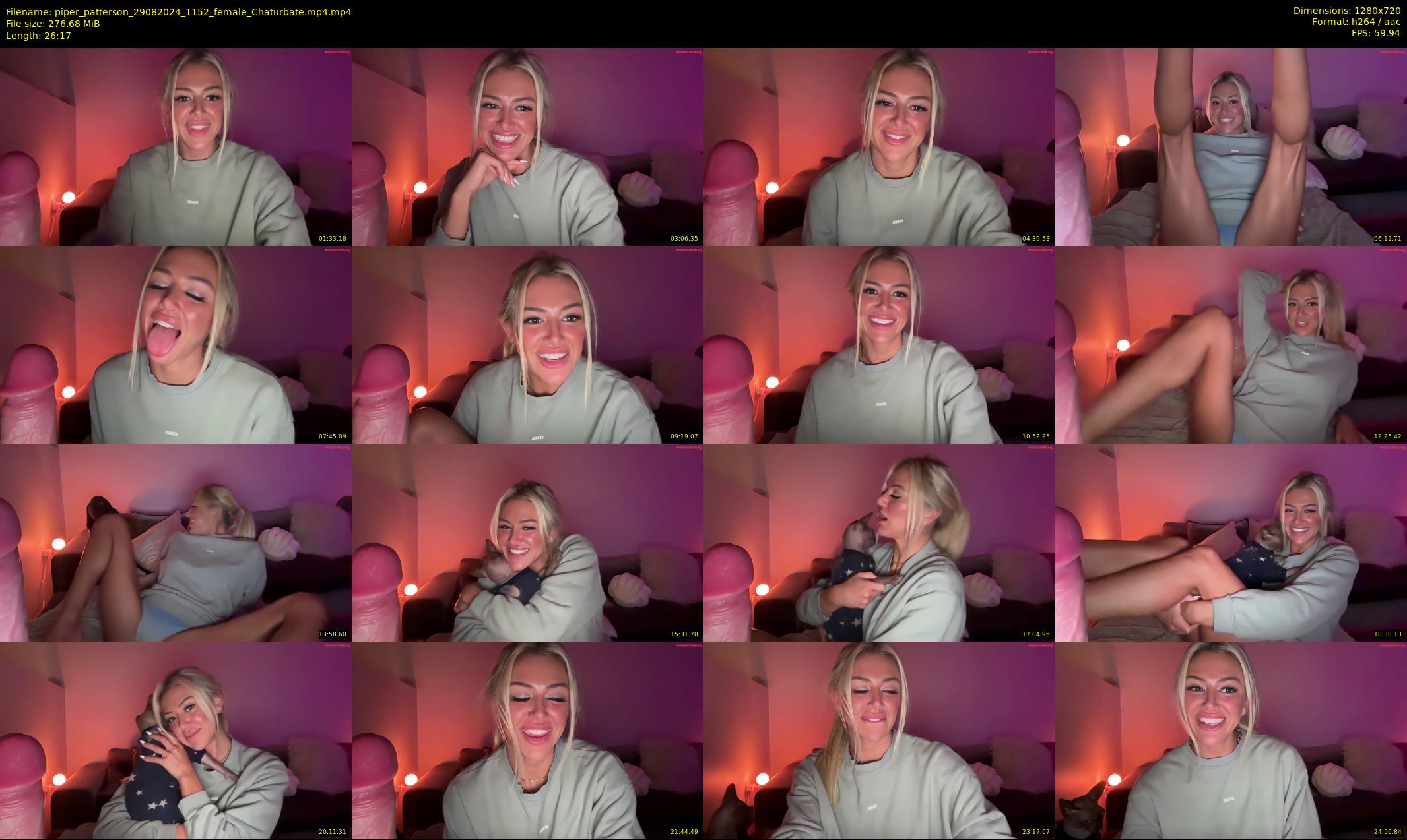 piper_patterson — 27 minute Chaturbate female cam show recording, 720p, Aug 29, 2024