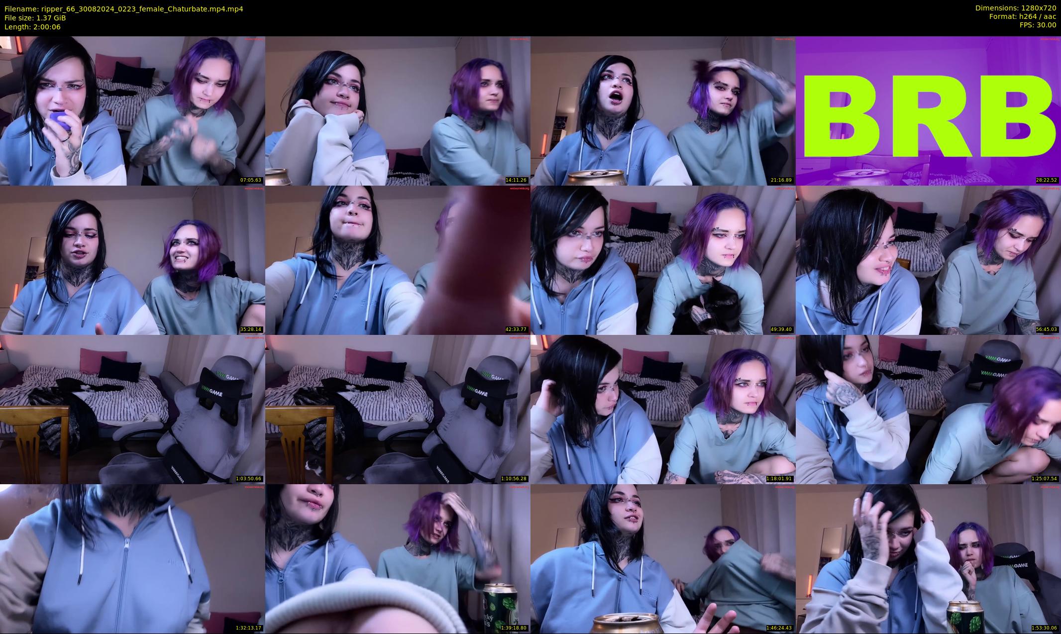 ripper_66 — 121 minute Chaturbate female cam show recording, 720p, Aug 30, 2024