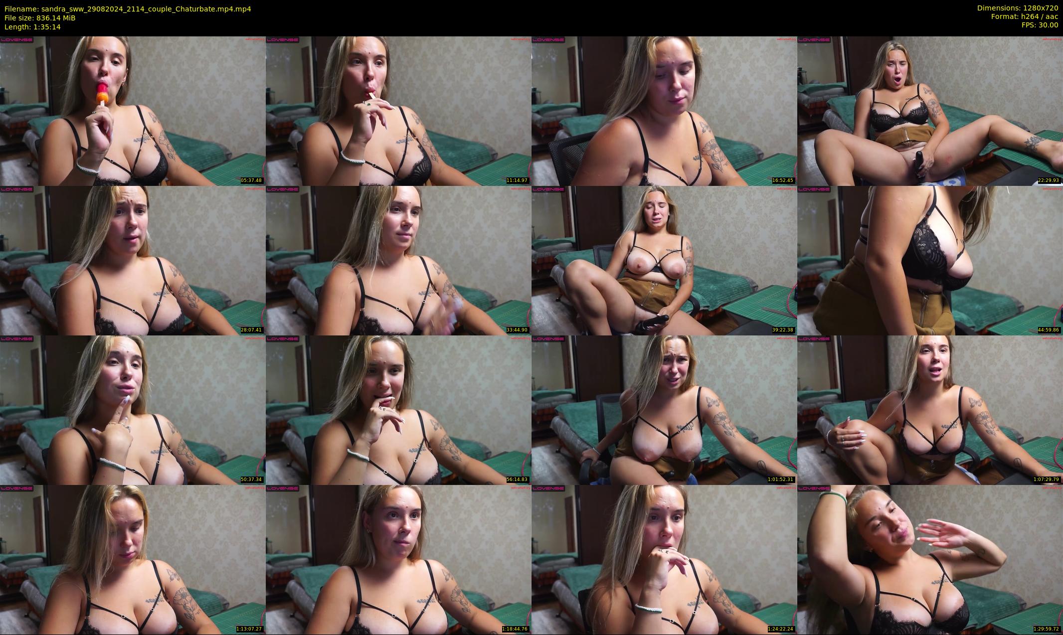 sandra_sww — 96 minute Chaturbate couple cam show recording, 720p, Aug 29, 2024