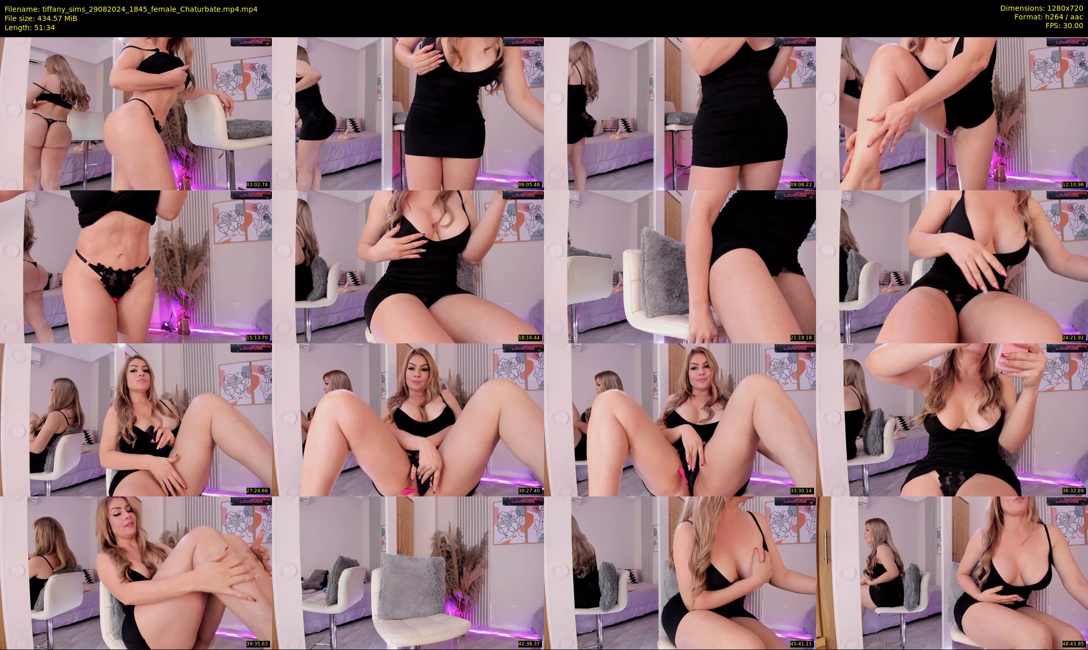 tiffany_sims — 52 minute Chaturbate female cam show recording, 720p, Aug 29, 2024