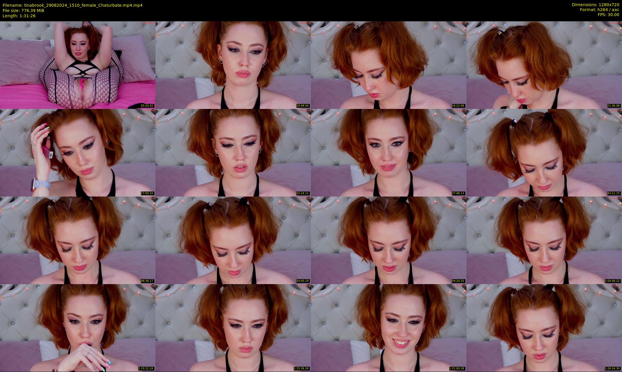 tinabrook — 92 minute Chaturbate female cam show recording, 720p, Aug 29, 2024