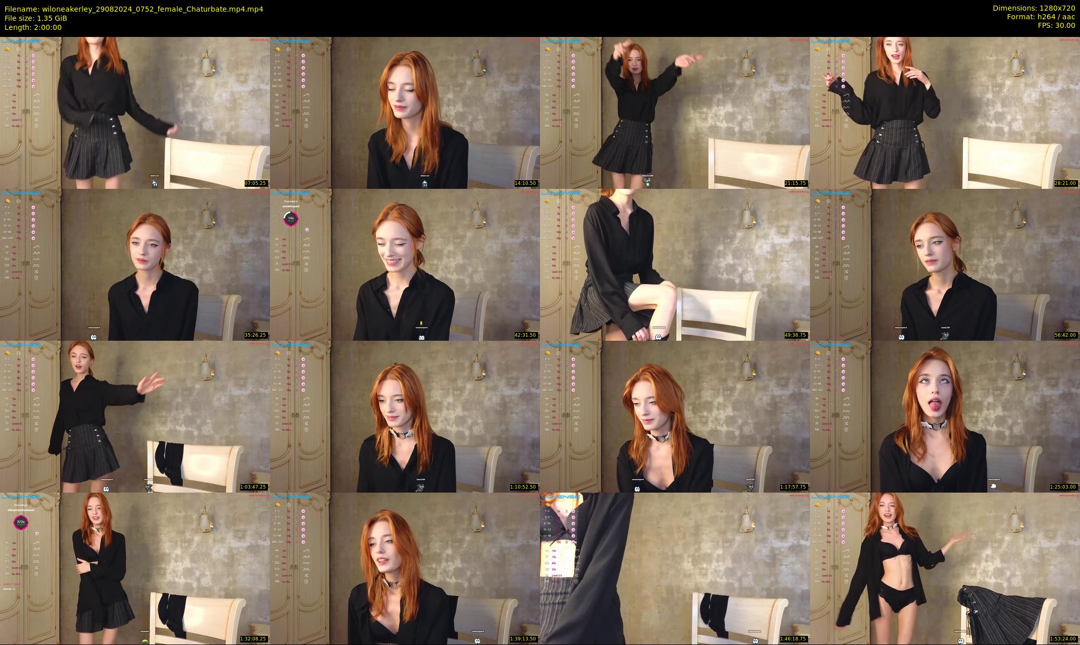 wiloneakerley — 120 minute Chaturbate female cam show recording, 720p, Aug 29, 2024
