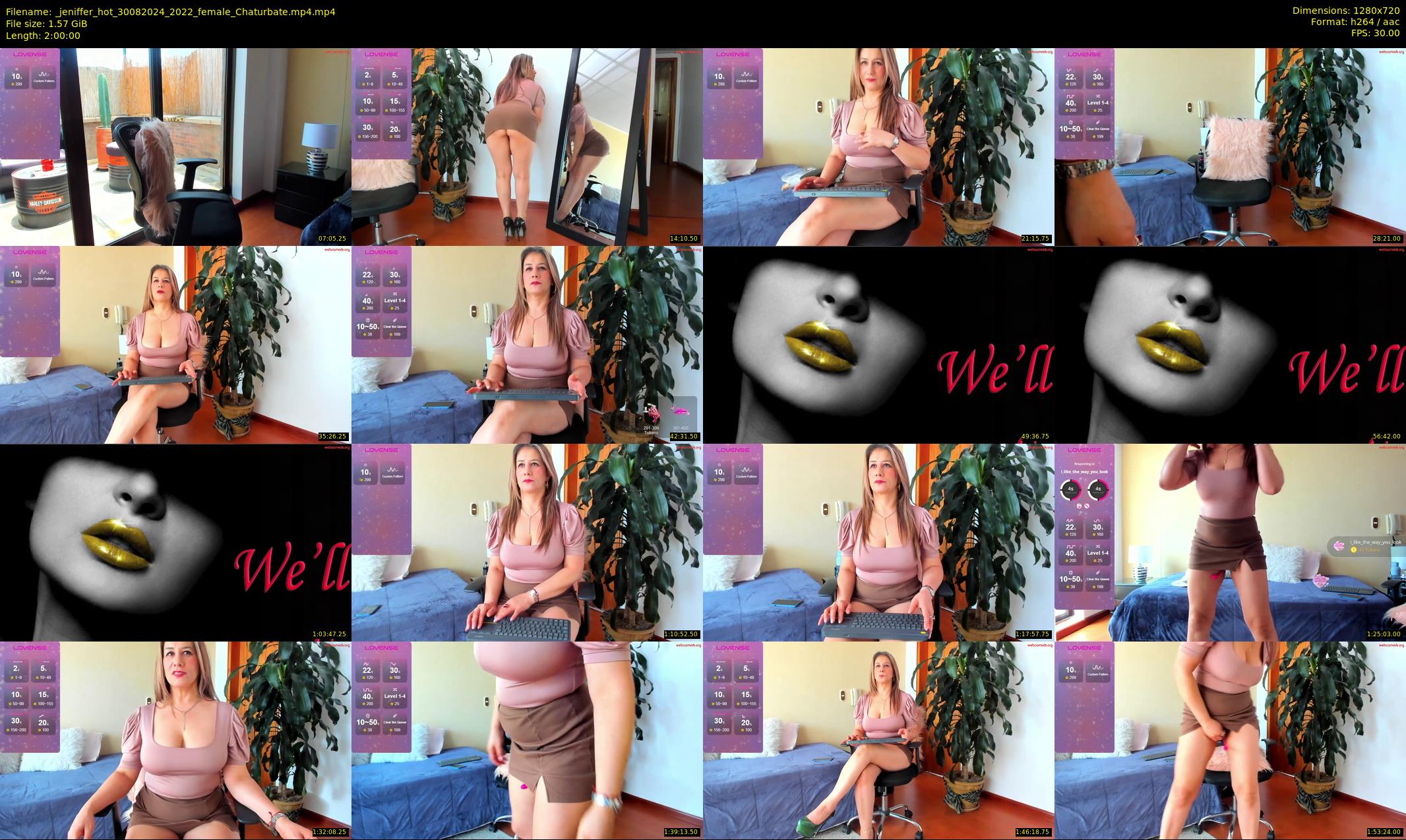 _jeniffer_hot — 120 minute Chaturbate female cam show recording, 720p, Aug 30, 2024