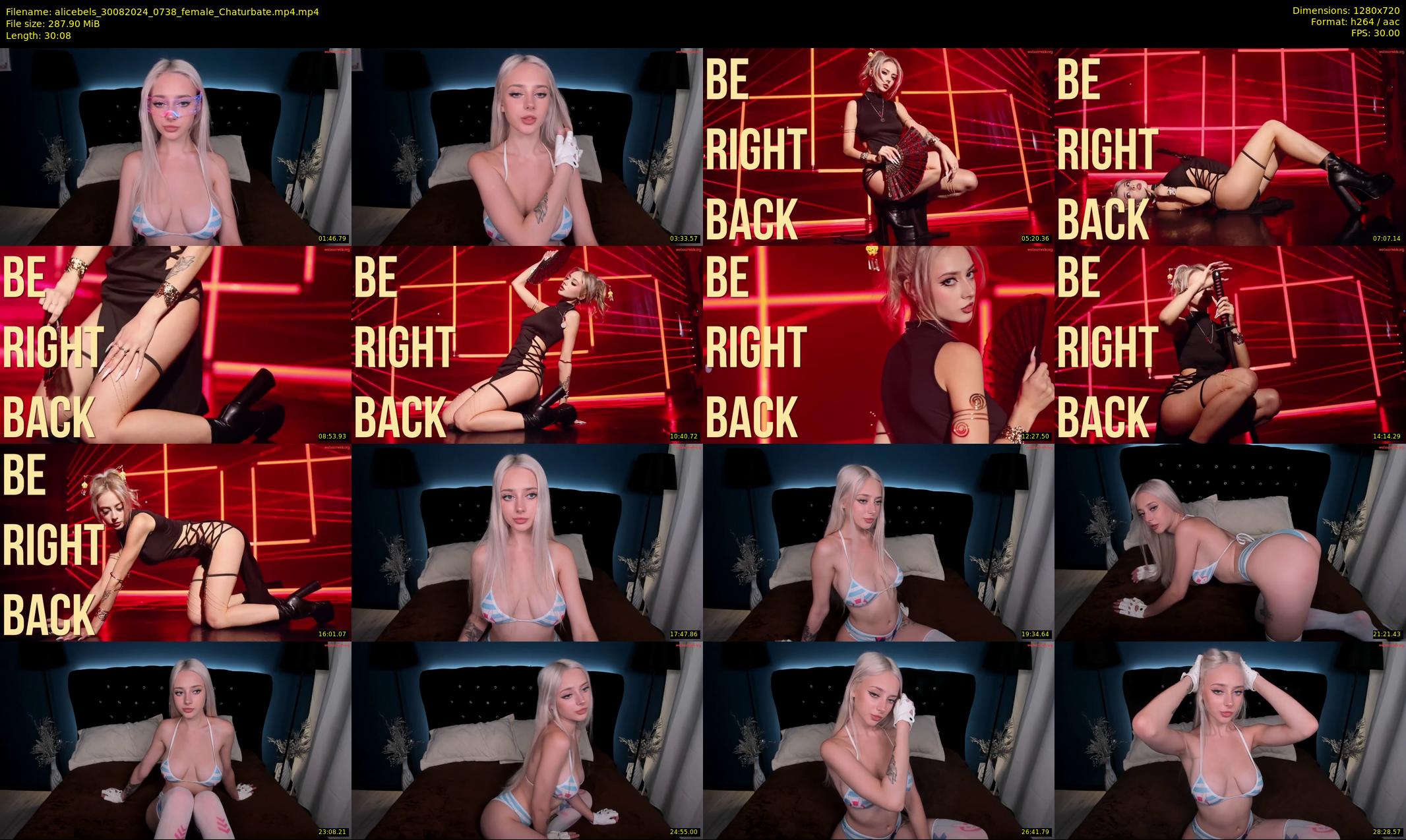 alicebels — 31 minute Chaturbate female cam show recording, 720p, Aug 30, 2024