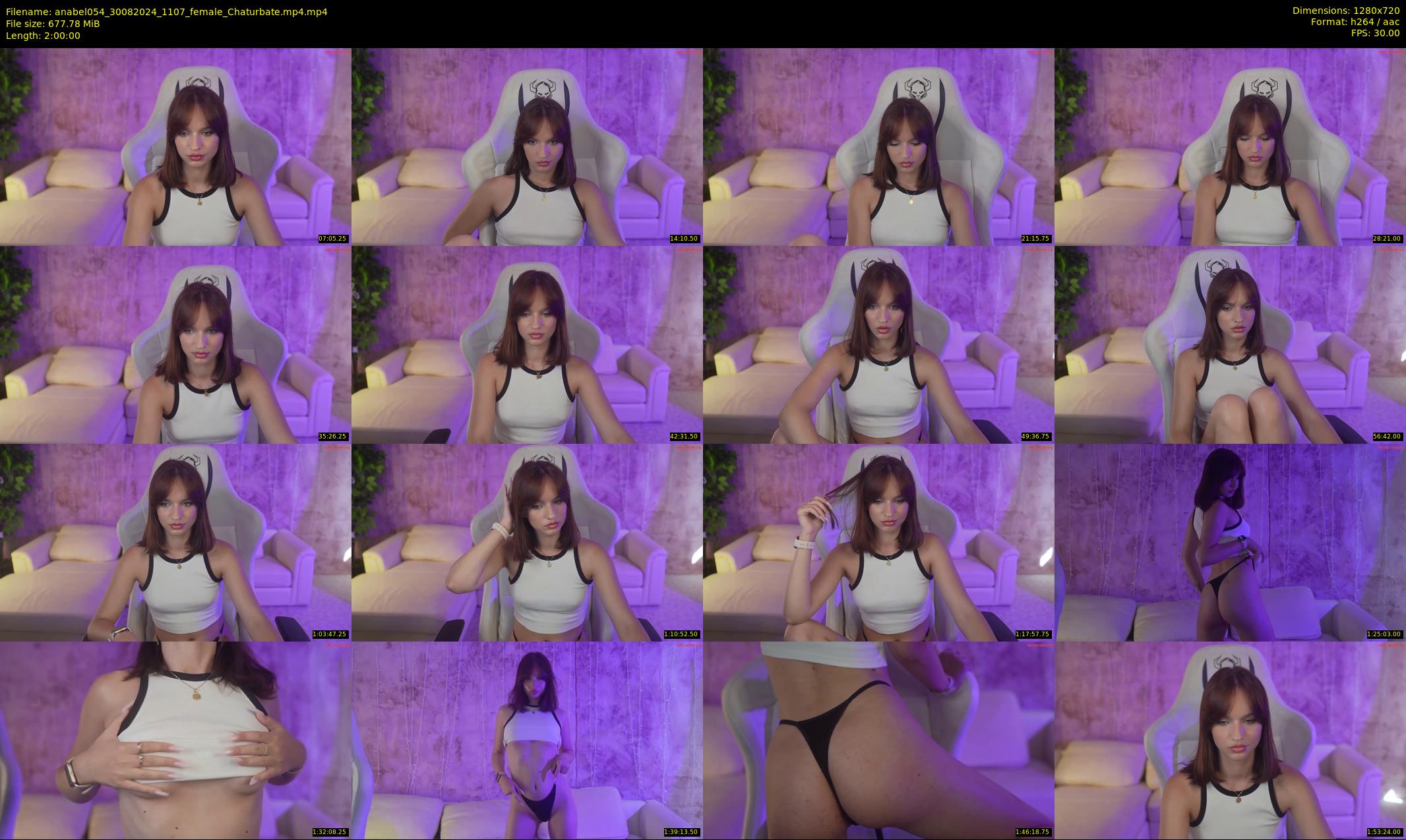 anabel054 — 120 minute Chaturbate female cam show recording, 720p, Aug 30, 2024
