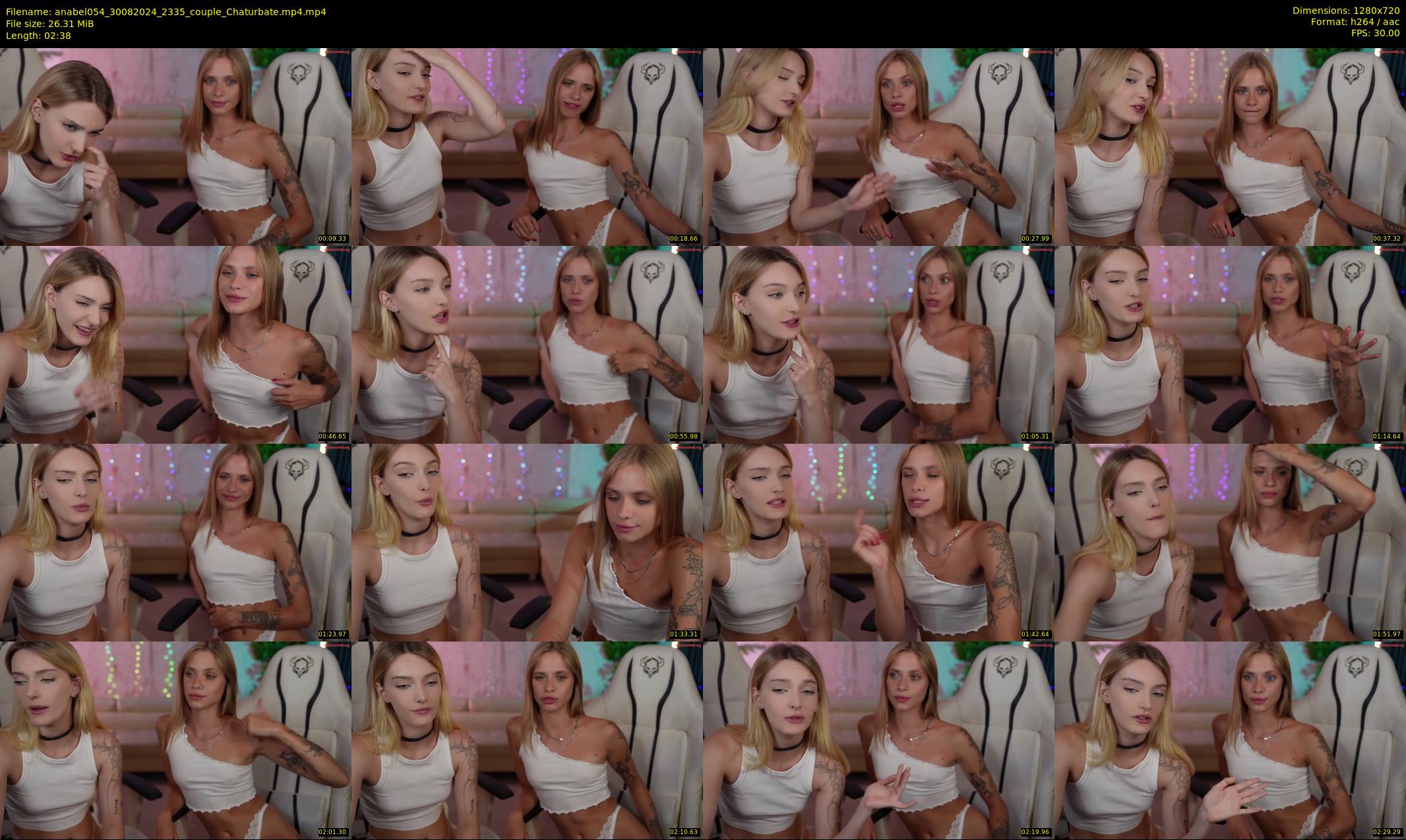 anabel054 — 3 minute Chaturbate female cam show recording, 720p, Aug 30, 2024