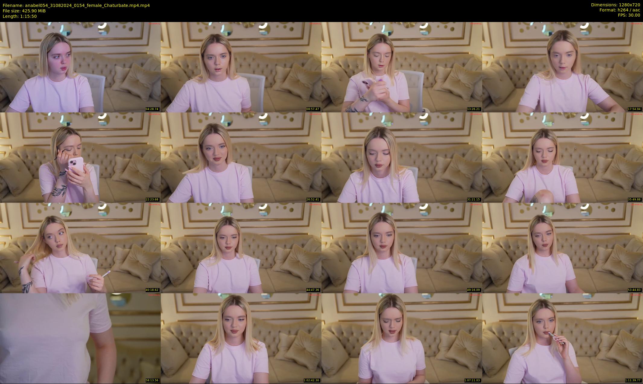 anabel054 — 76 minute Chaturbate female cam show recording, 720p, Aug 31, 2024