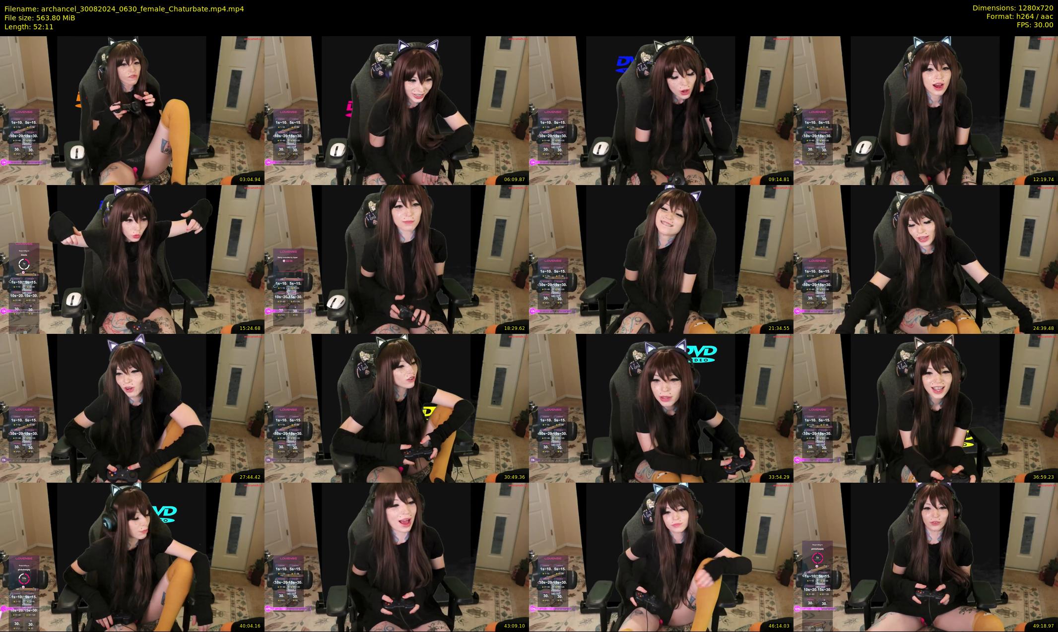 archancel — 53 minute Chaturbate female cam show recording, 720p, Aug 30, 2024