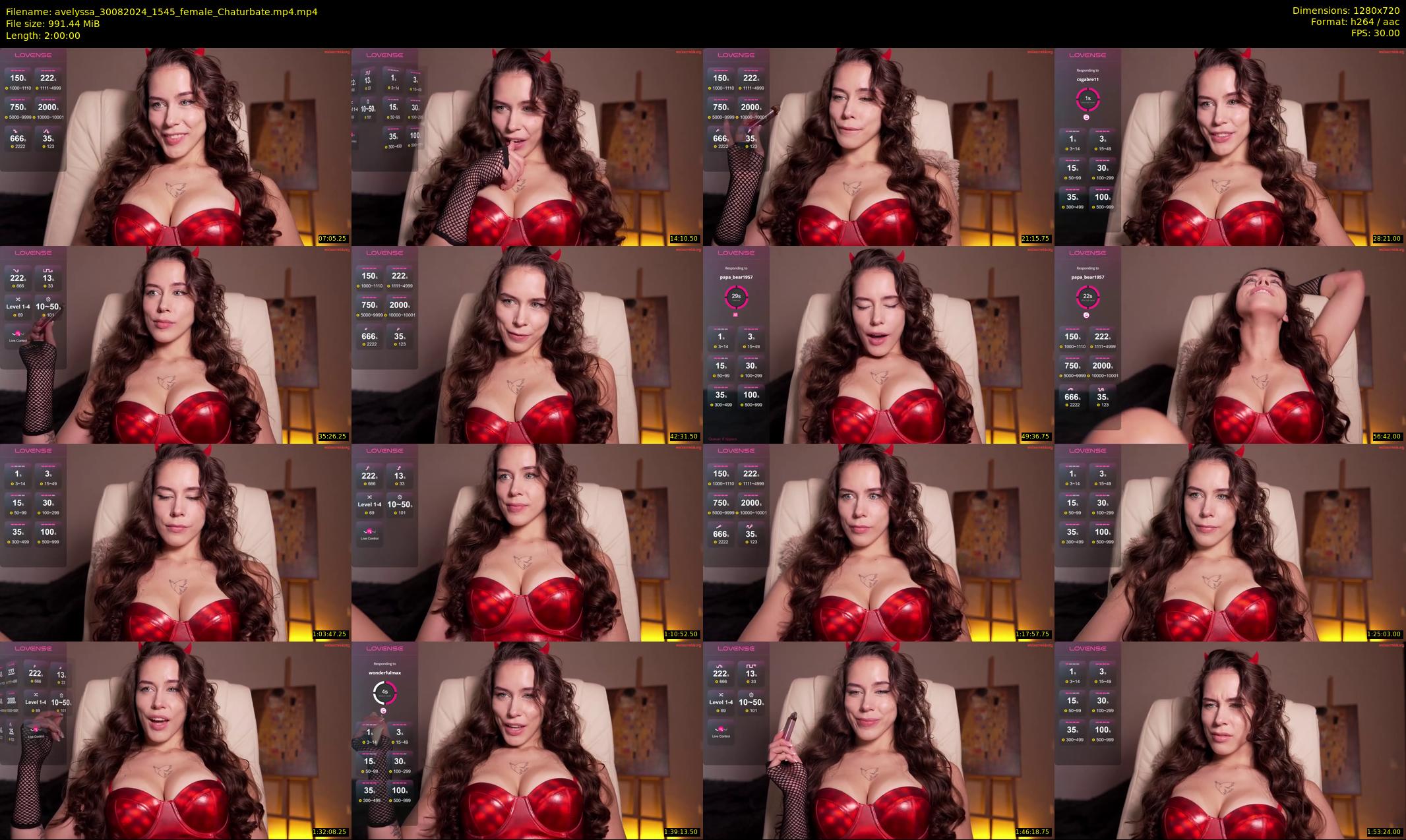avelyssa — 120 minute Chaturbate female cam show recording, 720p, Aug 30, 2024