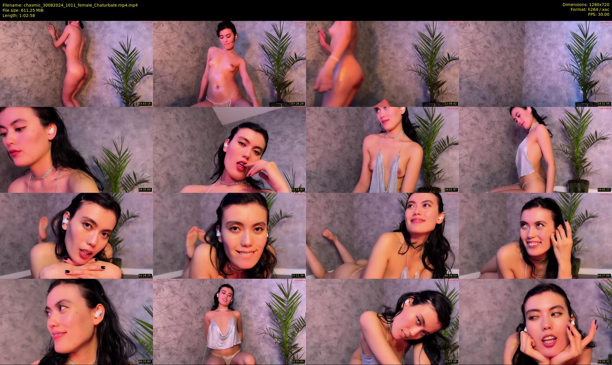 chasmic — 63 minute Chaturbate female cam show recording, 720p, Aug 30, 2024