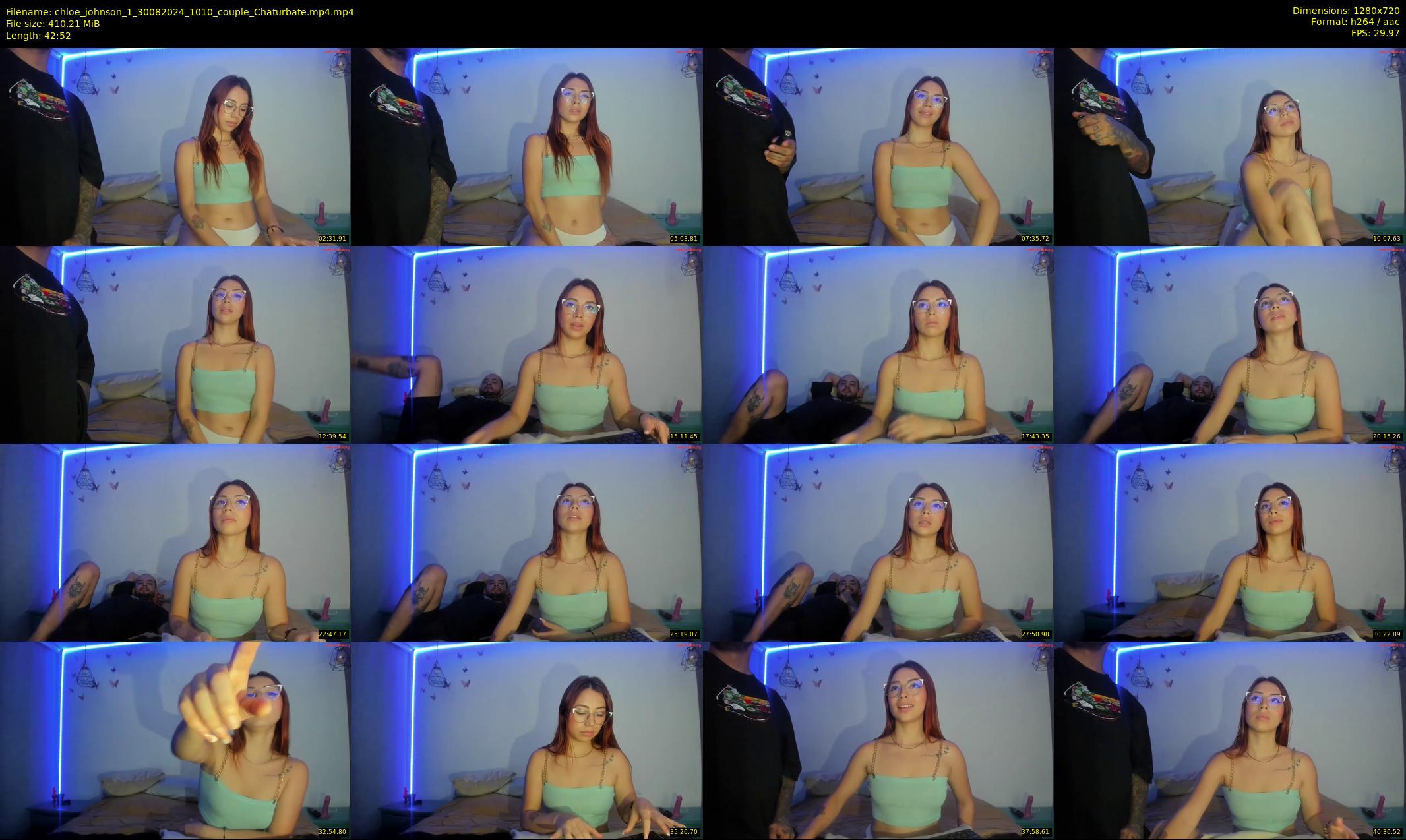 chloe_johnson_1 — 43 minute Chaturbate couple cam show recording, 720p, Aug 30, 2024