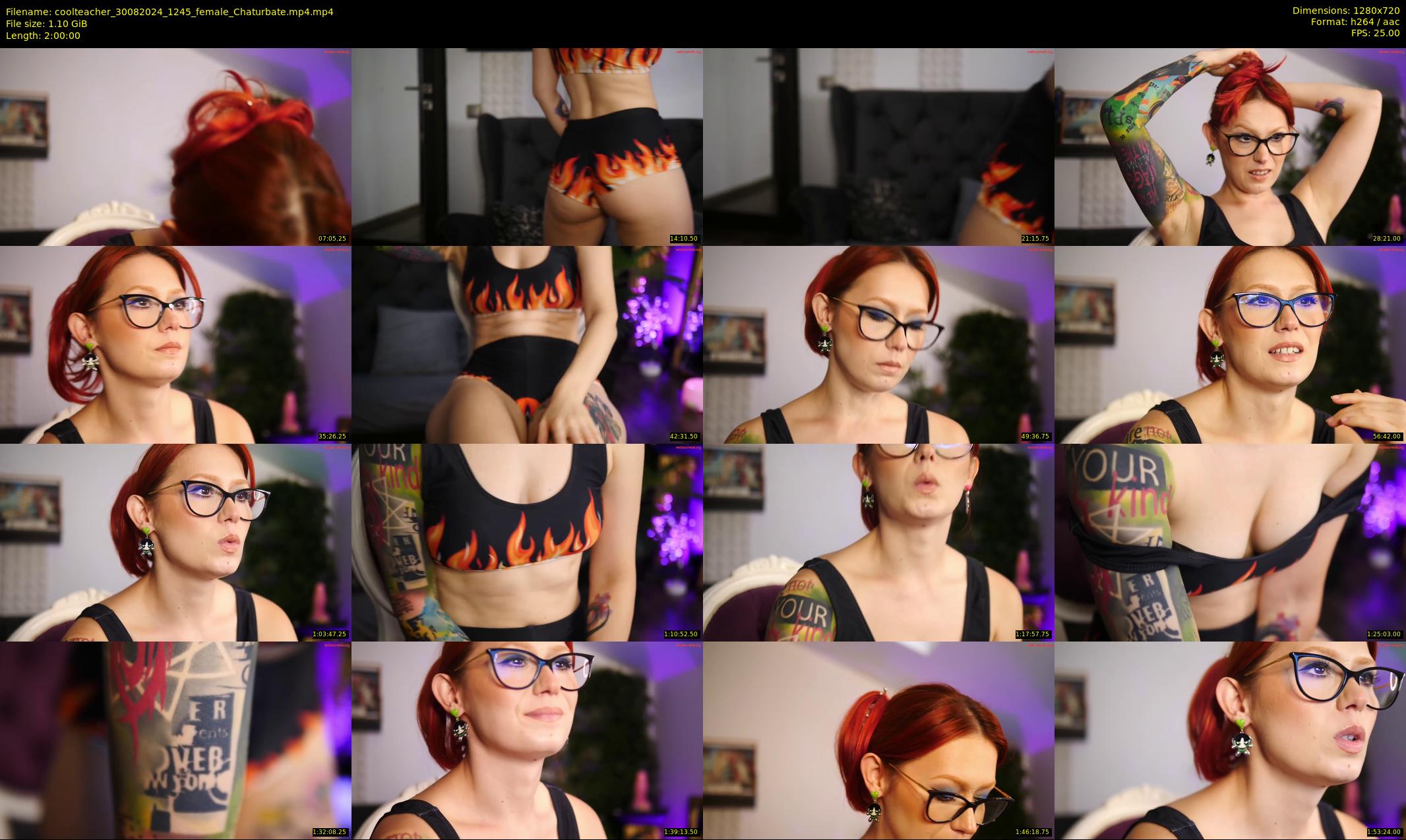 coolteacher — 120 minute Chaturbate female cam show recording, 720p, Aug 30, 2024