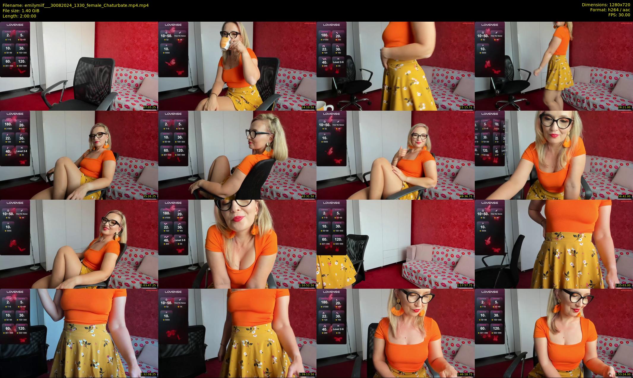 emilymilf__ — 120 minute Chaturbate female cam show recording, 720p, Aug 30, 2024