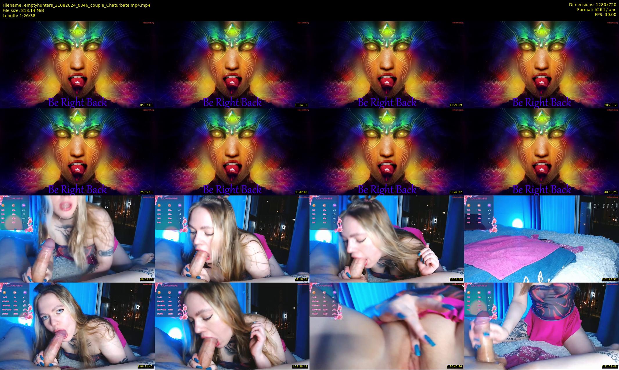 emptyhunters — 87 minute Chaturbate couple cam show recording, 720p, Aug 31, 2024