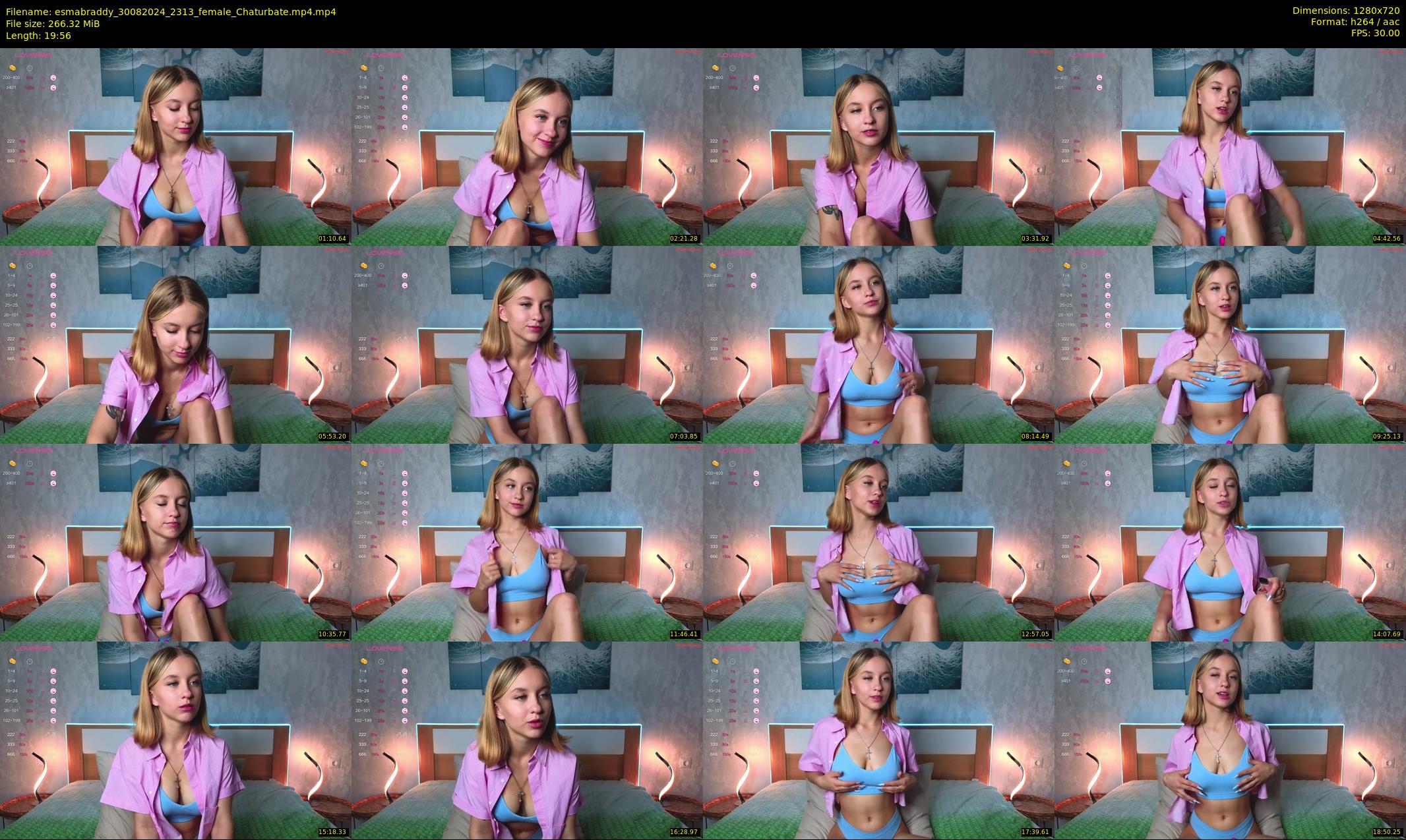 esmabraddy — 20 minute Chaturbate female cam show recording, 720p, Aug 30, 2024