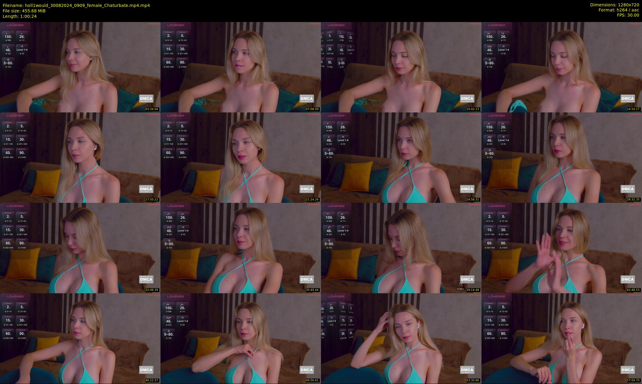 holl1would — 61 minute Chaturbate female cam show recording, 720p, Aug 30, 2024