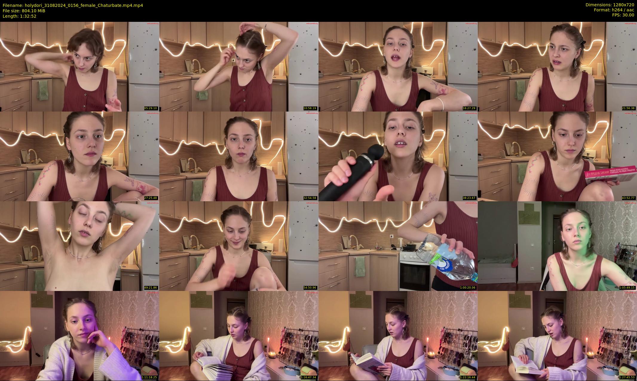 holydori — 93 minute Chaturbate female cam show recording, 720p, Aug 31, 2024