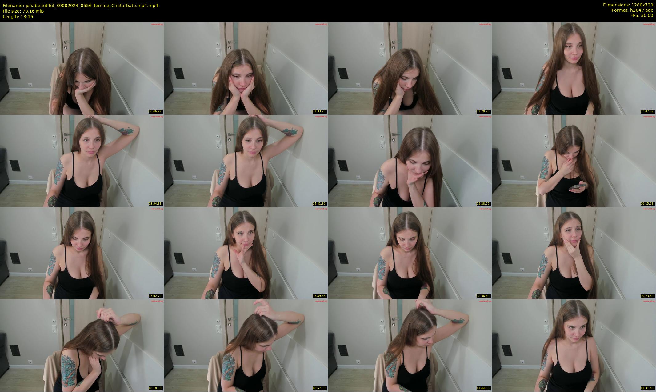 juliabeautiful — 14 minute Chaturbate female cam show recording, 720p, Aug 30, 2024