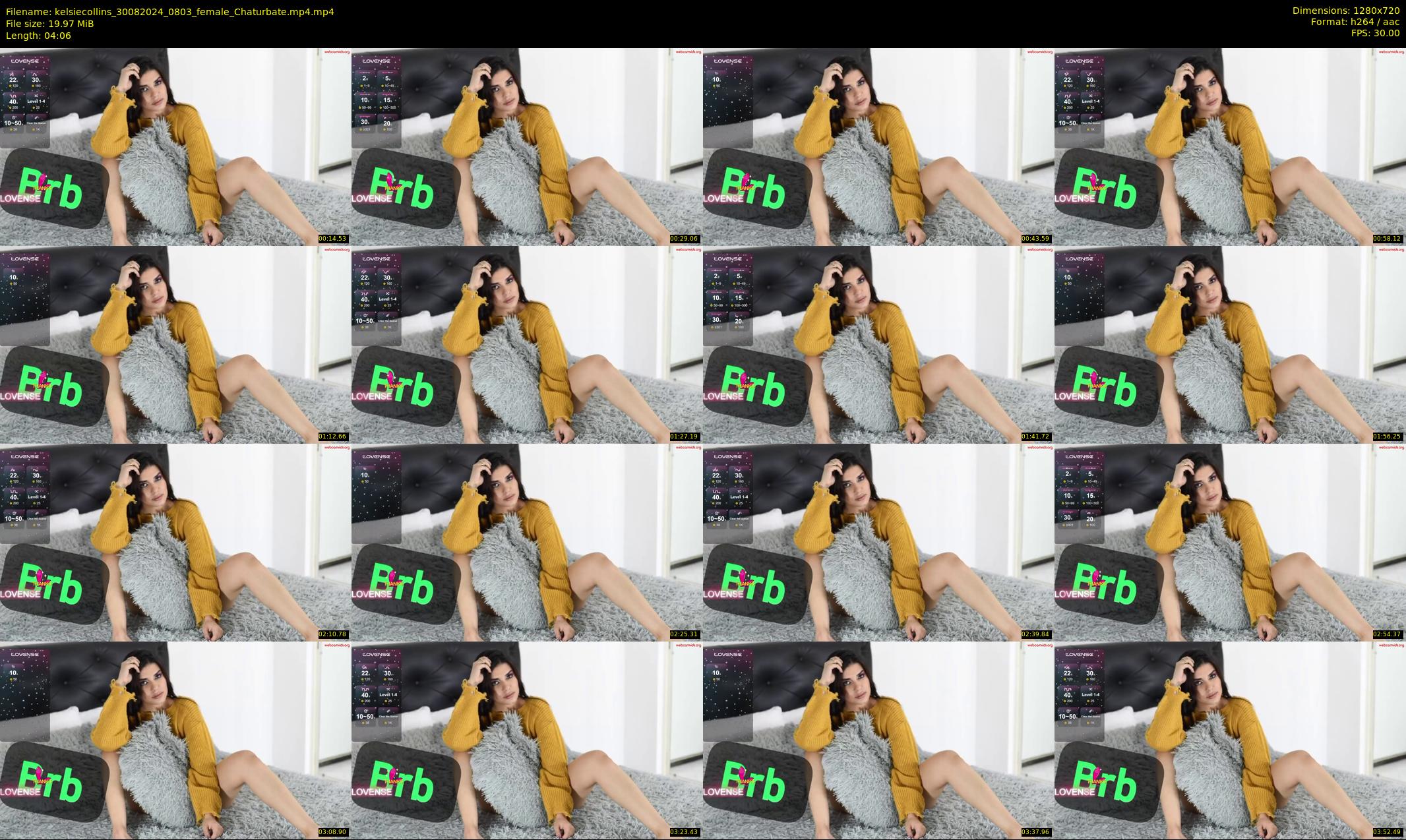kelsiecollins — 5 minute Chaturbate female cam show recording, 720p, Aug 30, 2024