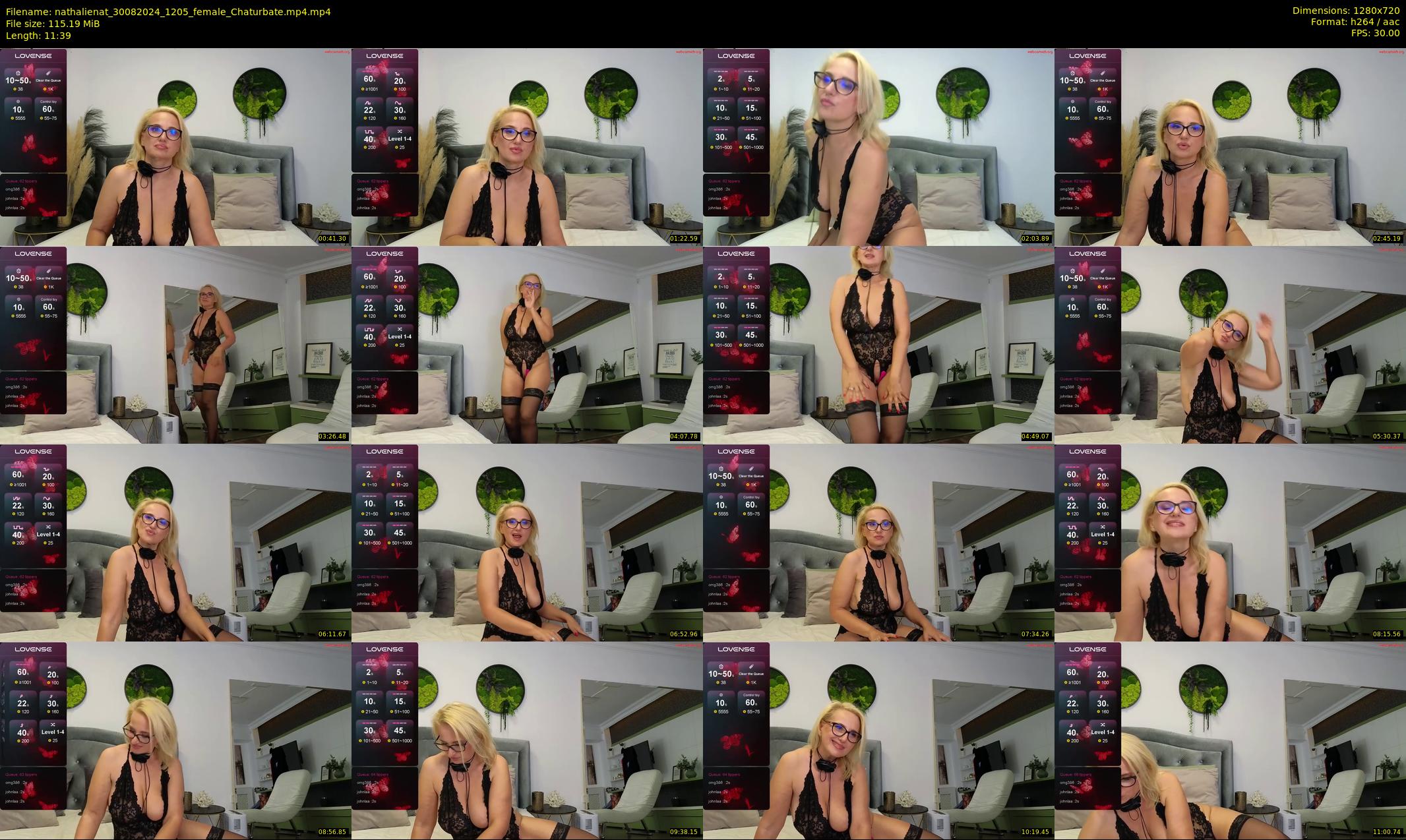 nathalienat — 12 minute Chaturbate female cam show recording, 720p, Aug 30, 2024