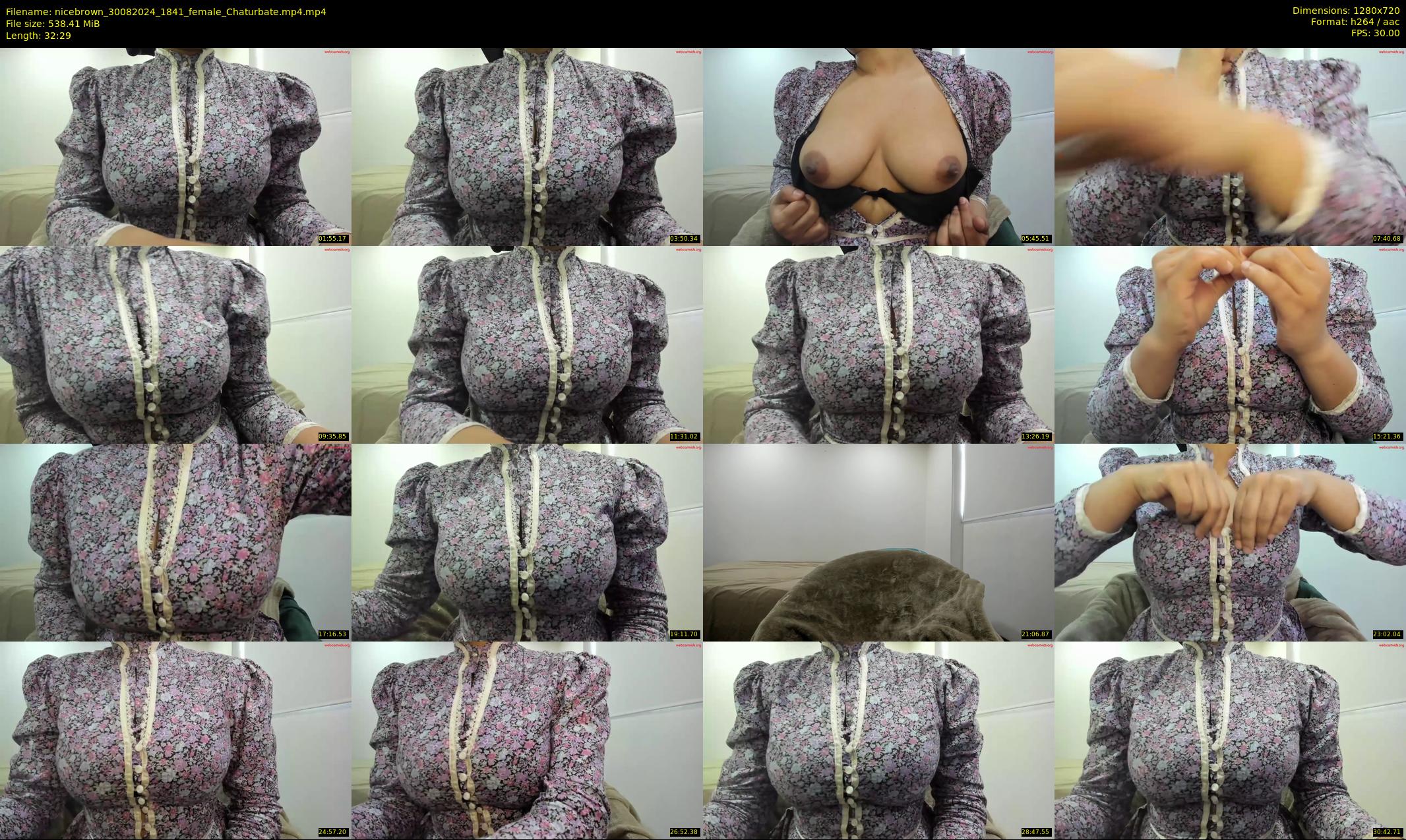 nicebrown — 33 minute Chaturbate female cam show recording, 720p, Aug 30, 2024