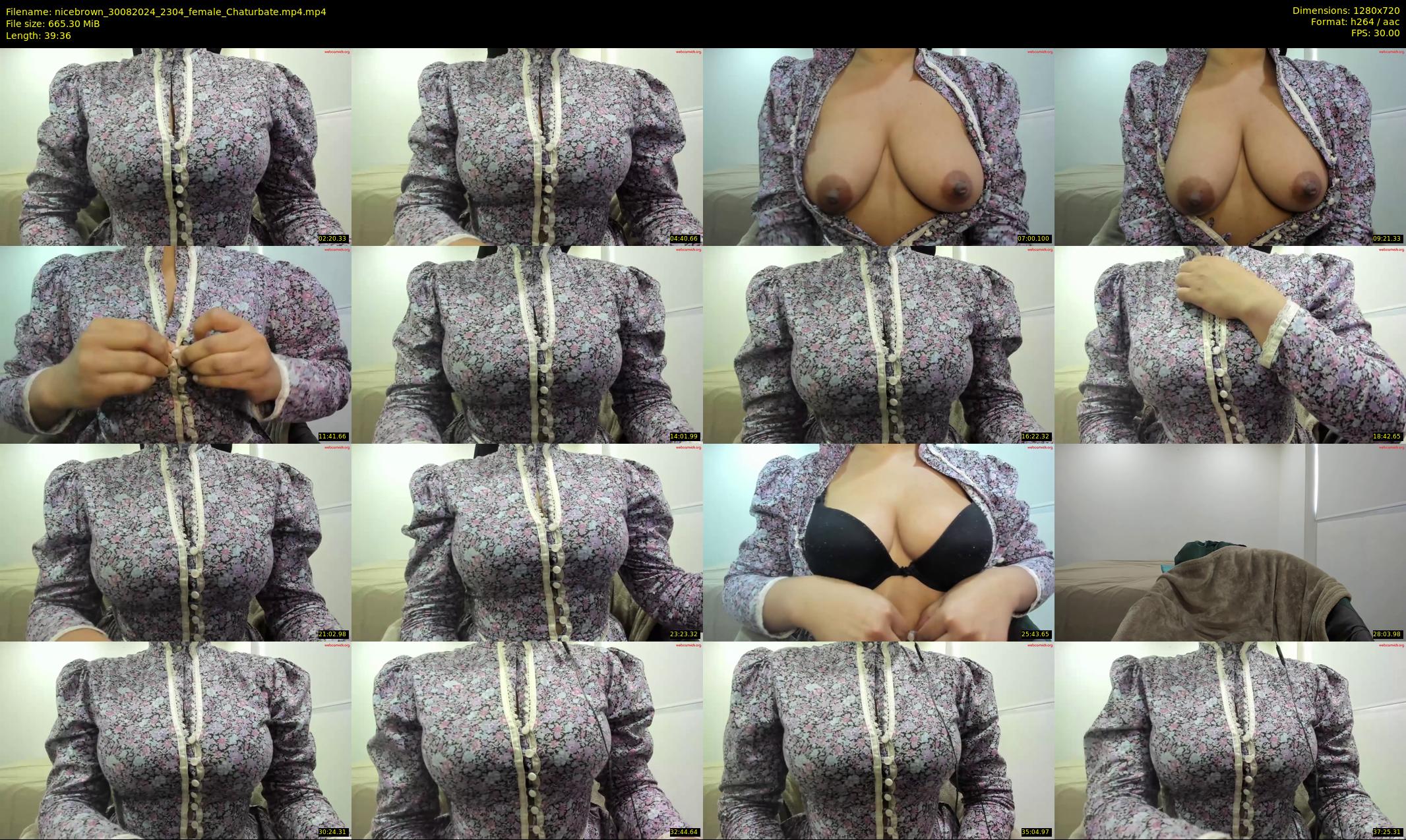 nicebrown — 40 minute Chaturbate female cam show recording, 720p, Aug 30, 2024