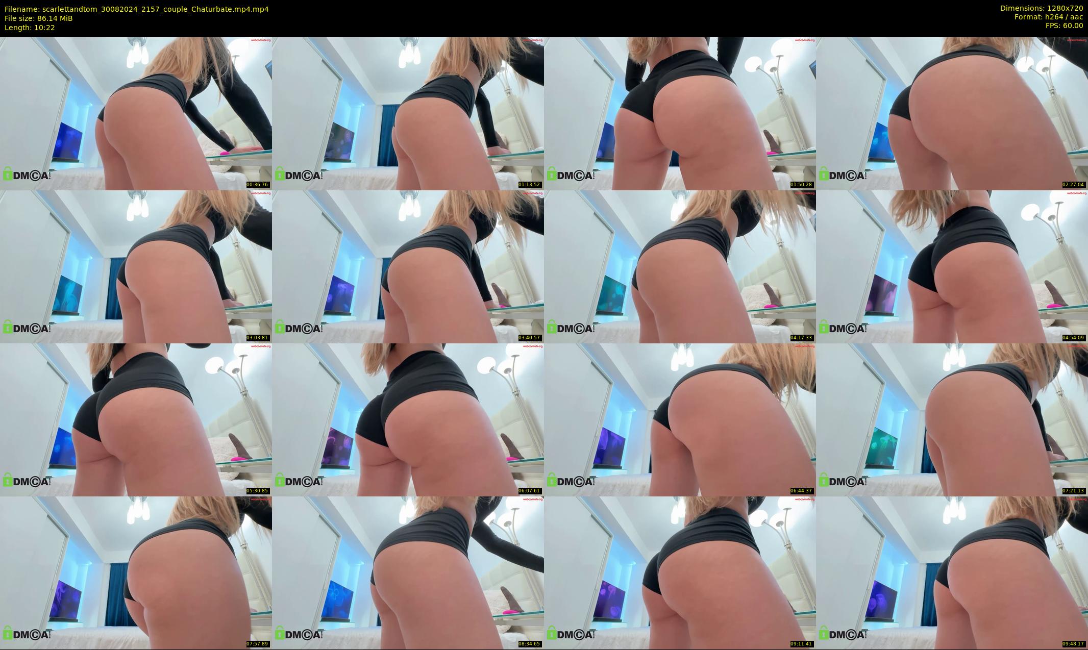 scarlettandtom — 11 minute Chaturbate couple cam show recording, 720p, Aug 30, 2024