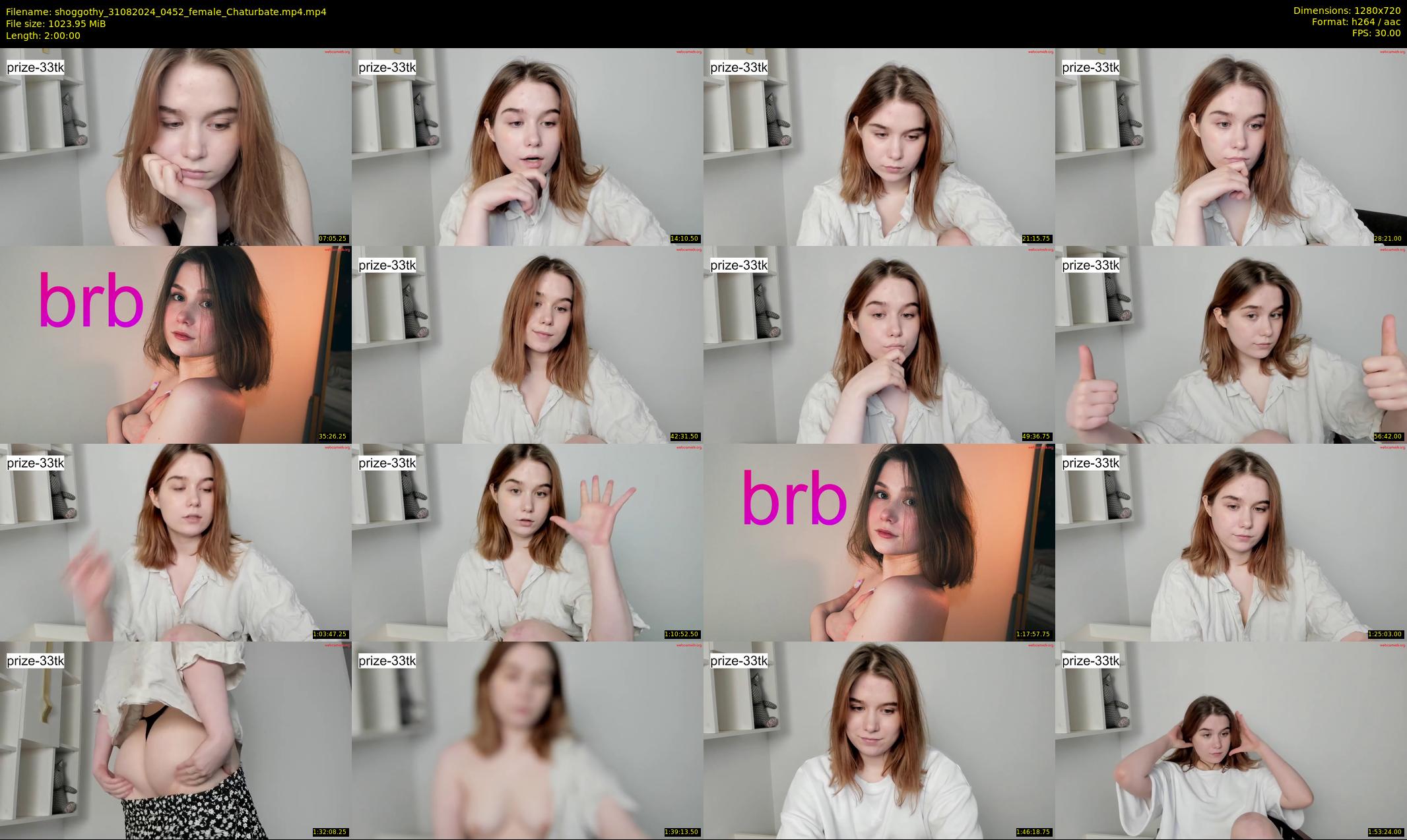 shoggothy — 120 minute Chaturbate female cam show recording, 720p, Aug 31, 2024