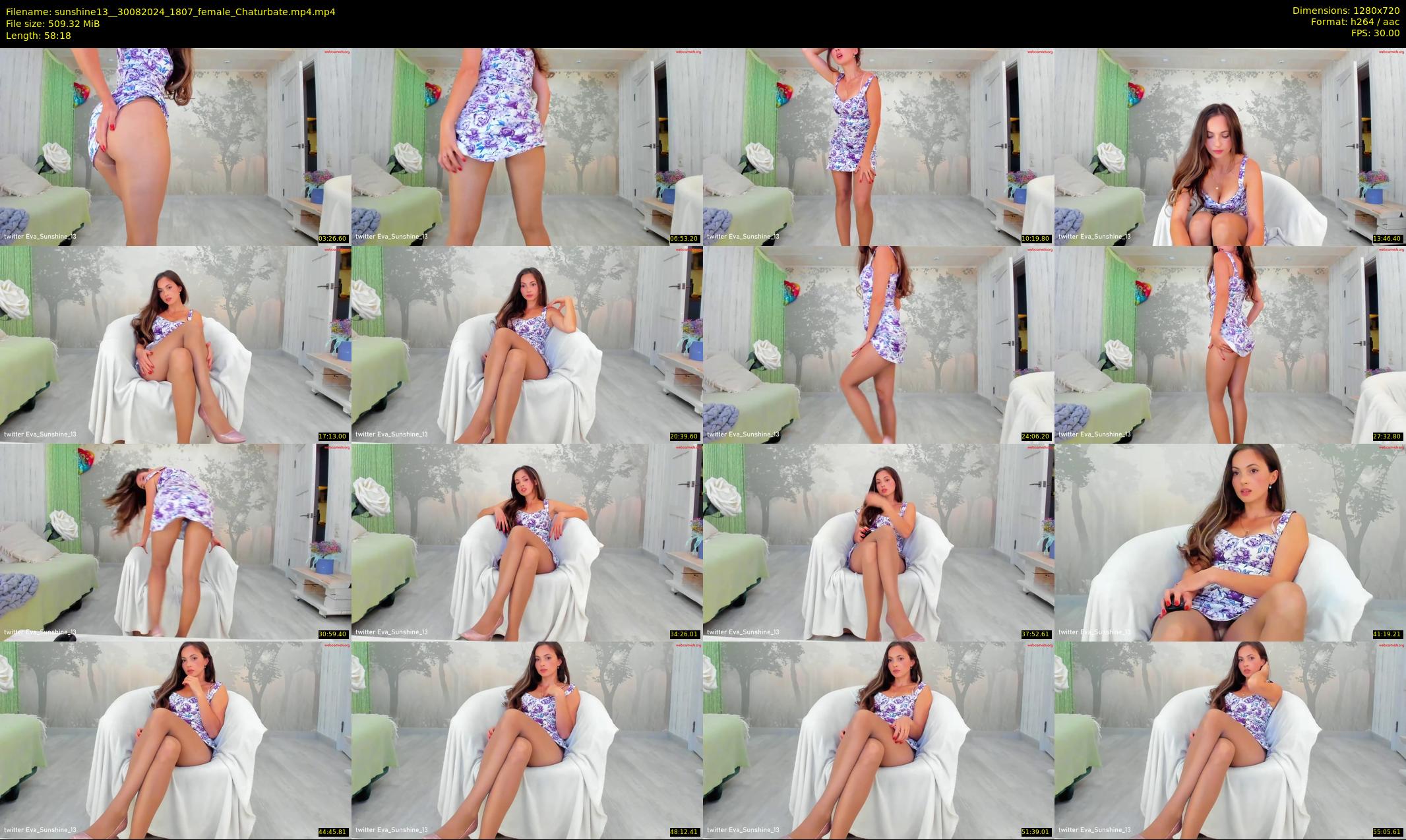 sunshine13_ — 59 minute Chaturbate female cam show recording, 720p, Aug 30, 2024