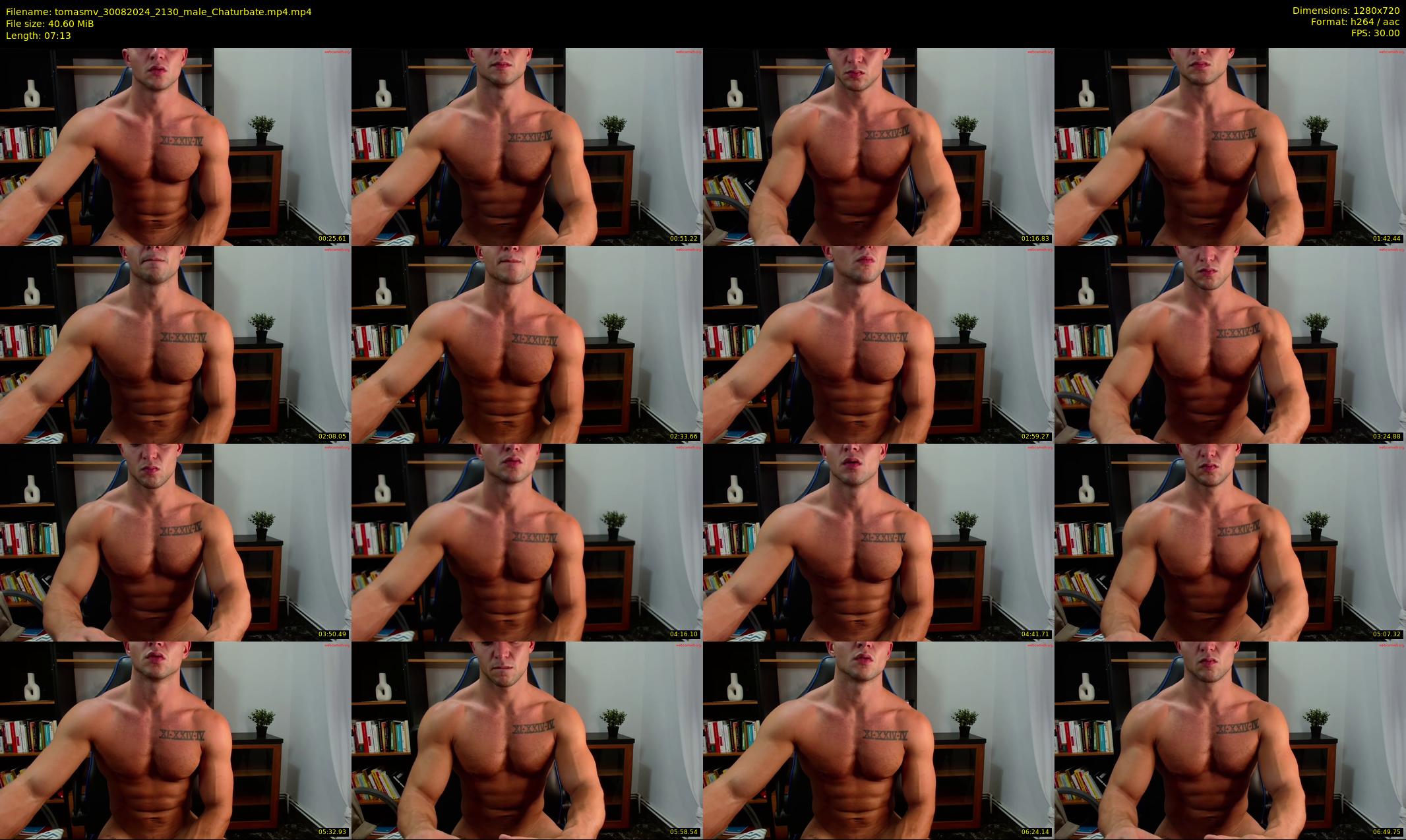 tomasmv — 8 minute Chaturbate male cam show recording, 720p, Aug 30, 2024