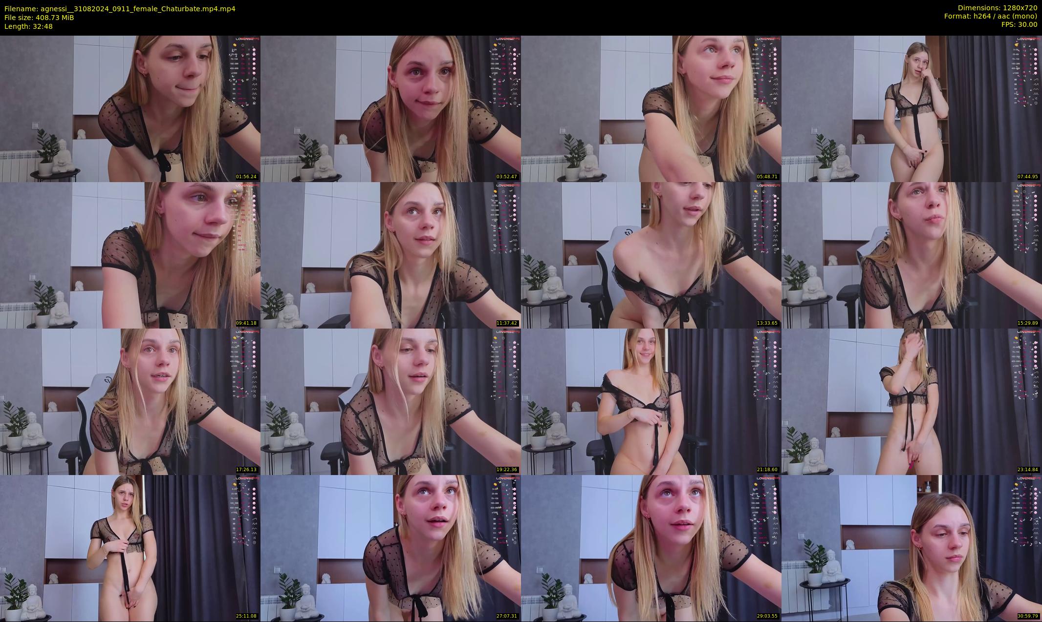 agnessi_ — 33 minute Chaturbate female cam show recording, 720p, Aug 31, 2024